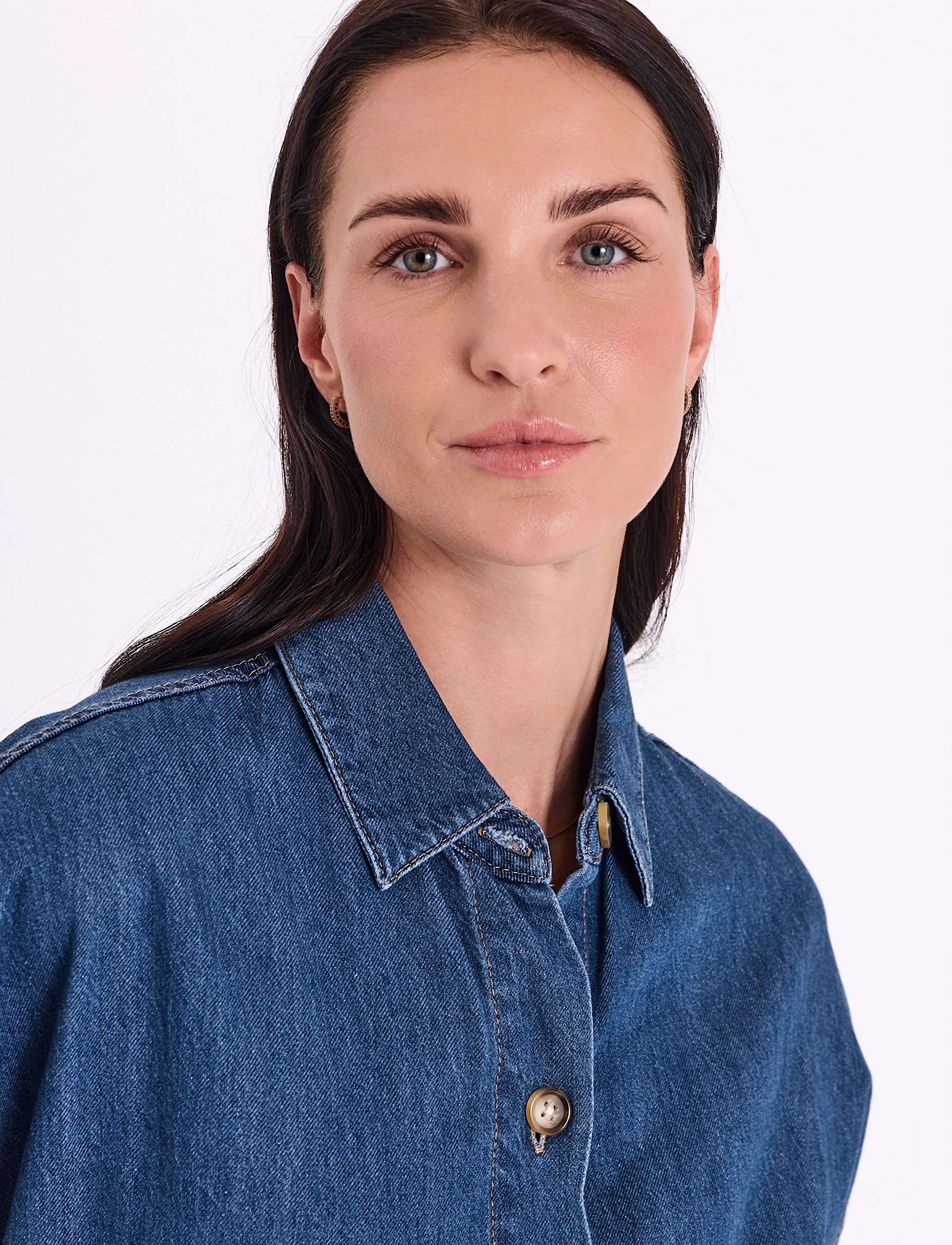 FREE/QUENT - FQALIA-DRESS - summer dresses - medium blue denim - 4