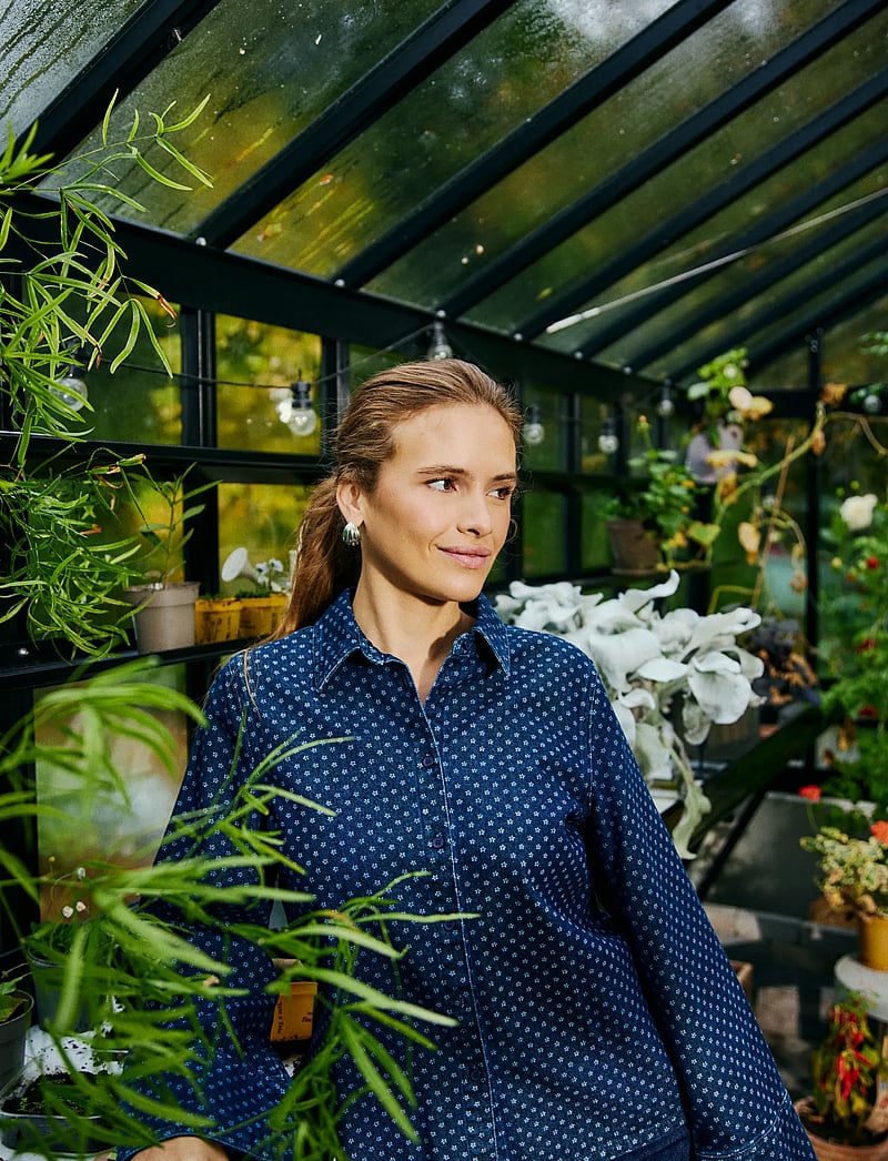 FREE/QUENT - FQRINNA-SHIRT - jeansblouses - dark blue denim - 0