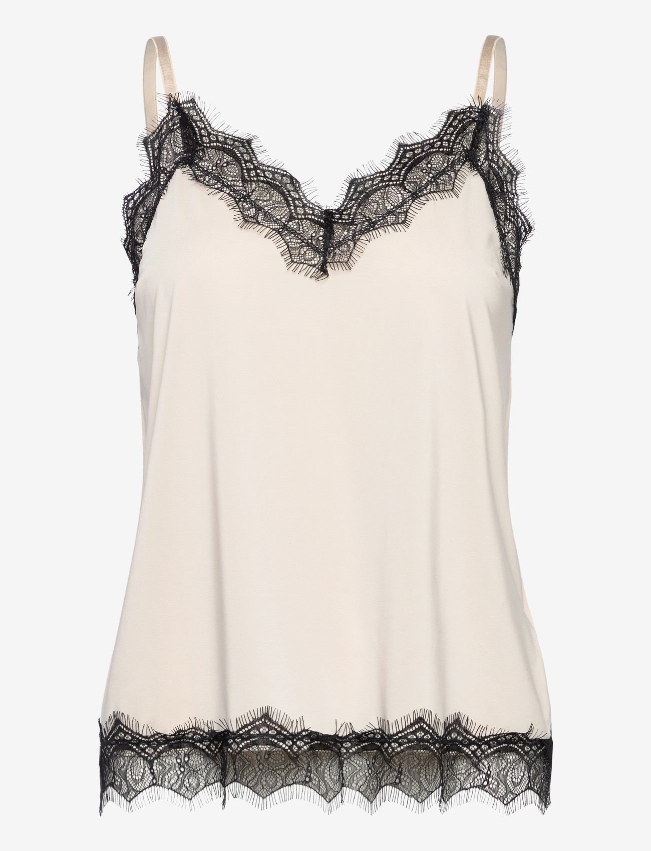 FREE/QUENT - FQBICCO-TOP - Ärmellose tops - moonbeam w. black - 1