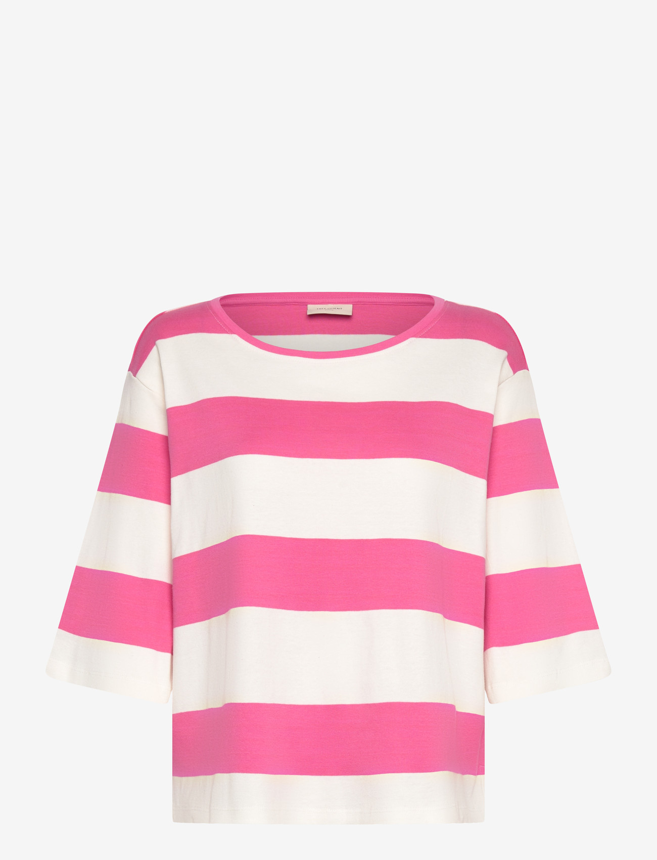 FREE/QUENT - FQFAMILA-TEE - t-shirts - star off-white w. wild orchid - 1
