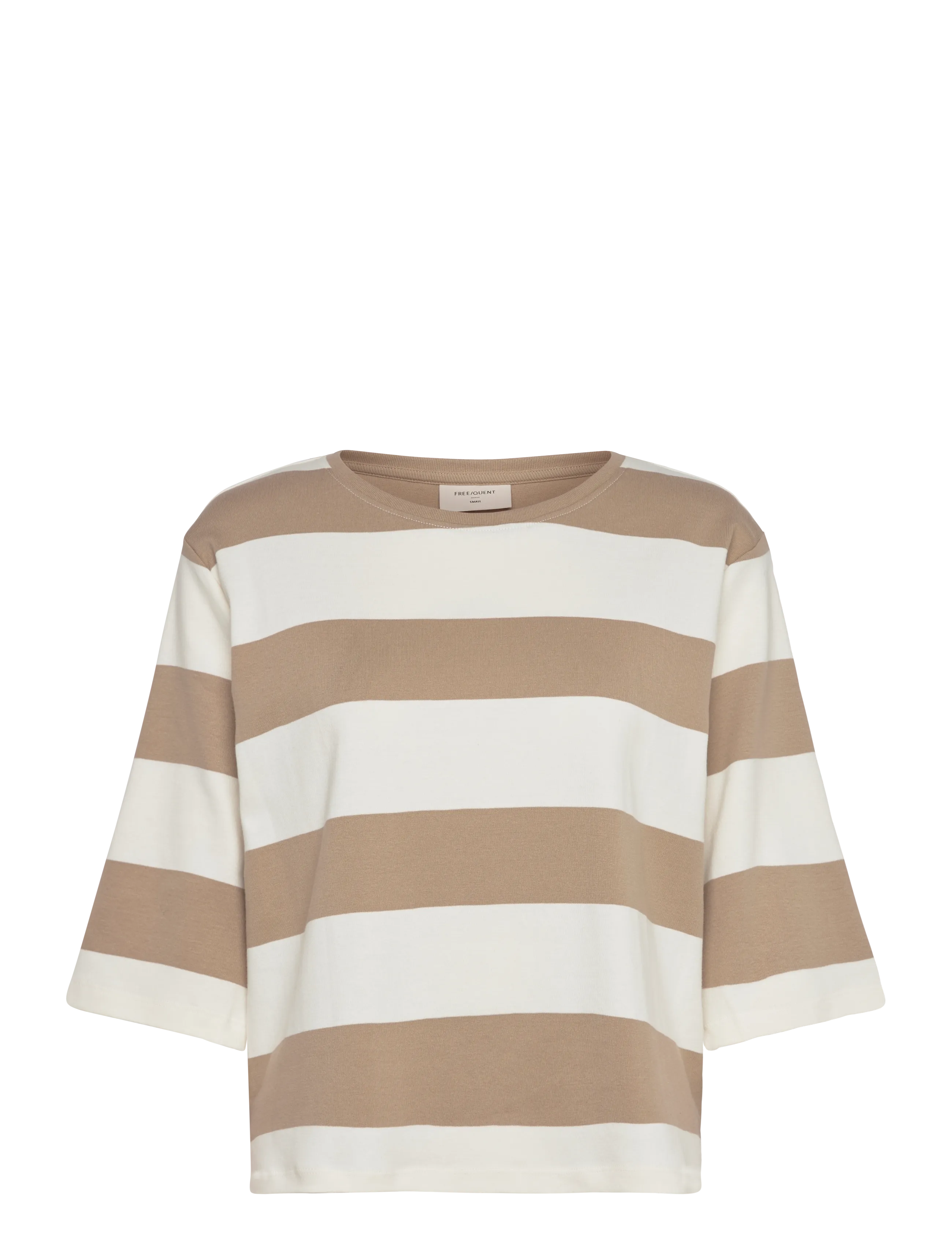 FREE/QUENT FQFAMILA-TEE - Tøj - STAR OFF-WHITE W. SILVER MINK / multi