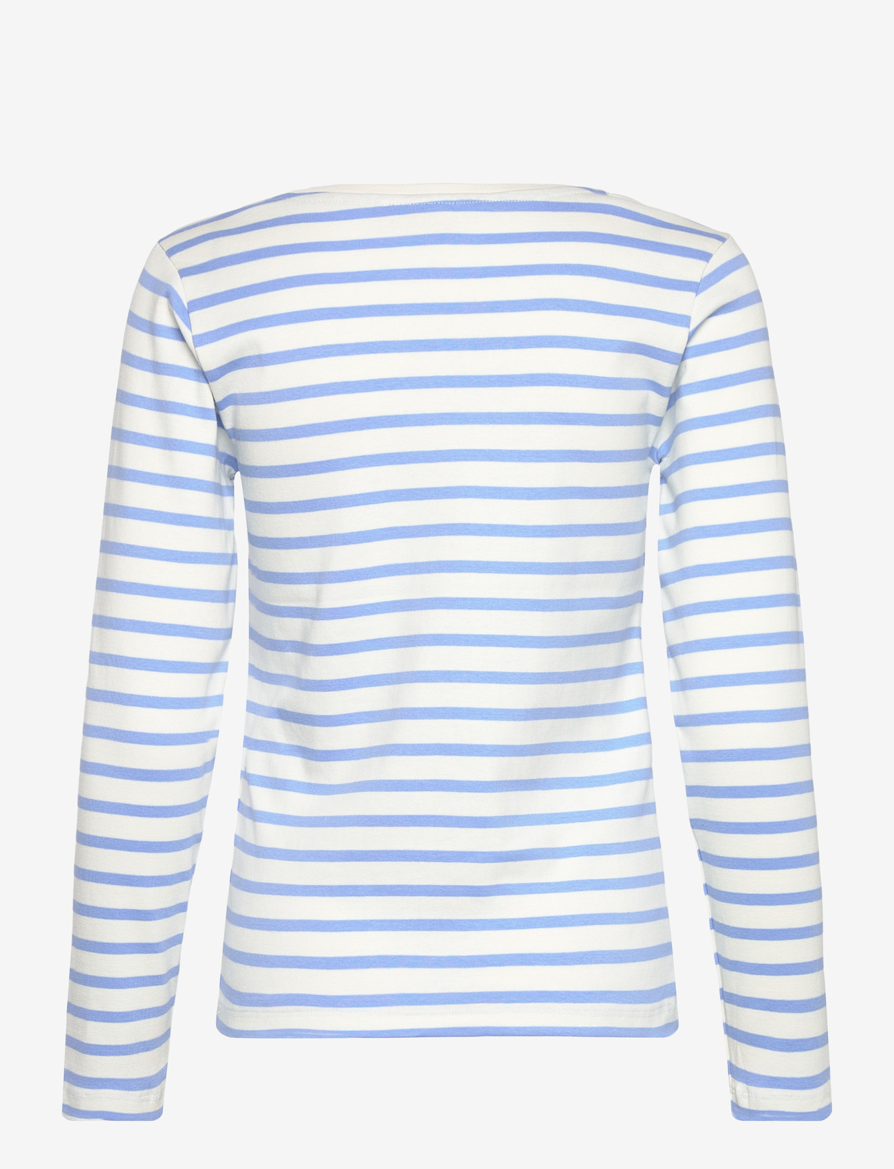 FREE/QUENT - FQFAMILA-TEE - langærmede toppe - star off-white w. vista blue - 2