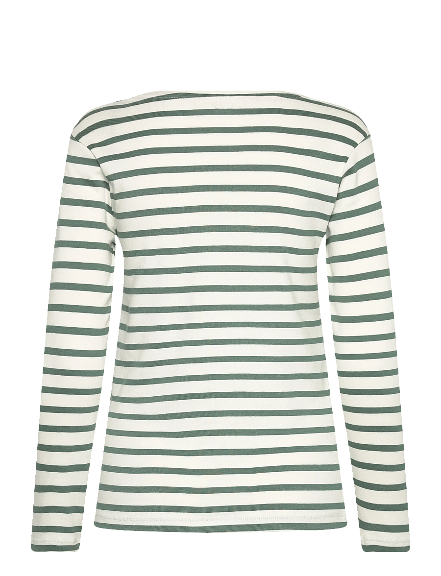 FREE/QUENT - FQFAMILA-TEE - langärmlige tops - star off-white w. dark forest - 2