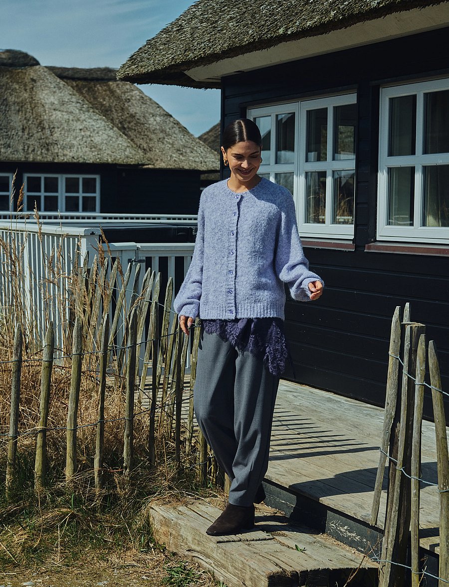FREE/QUENT - FQSWIFT-PANTS - capri-püksid - dark grey melange - 0