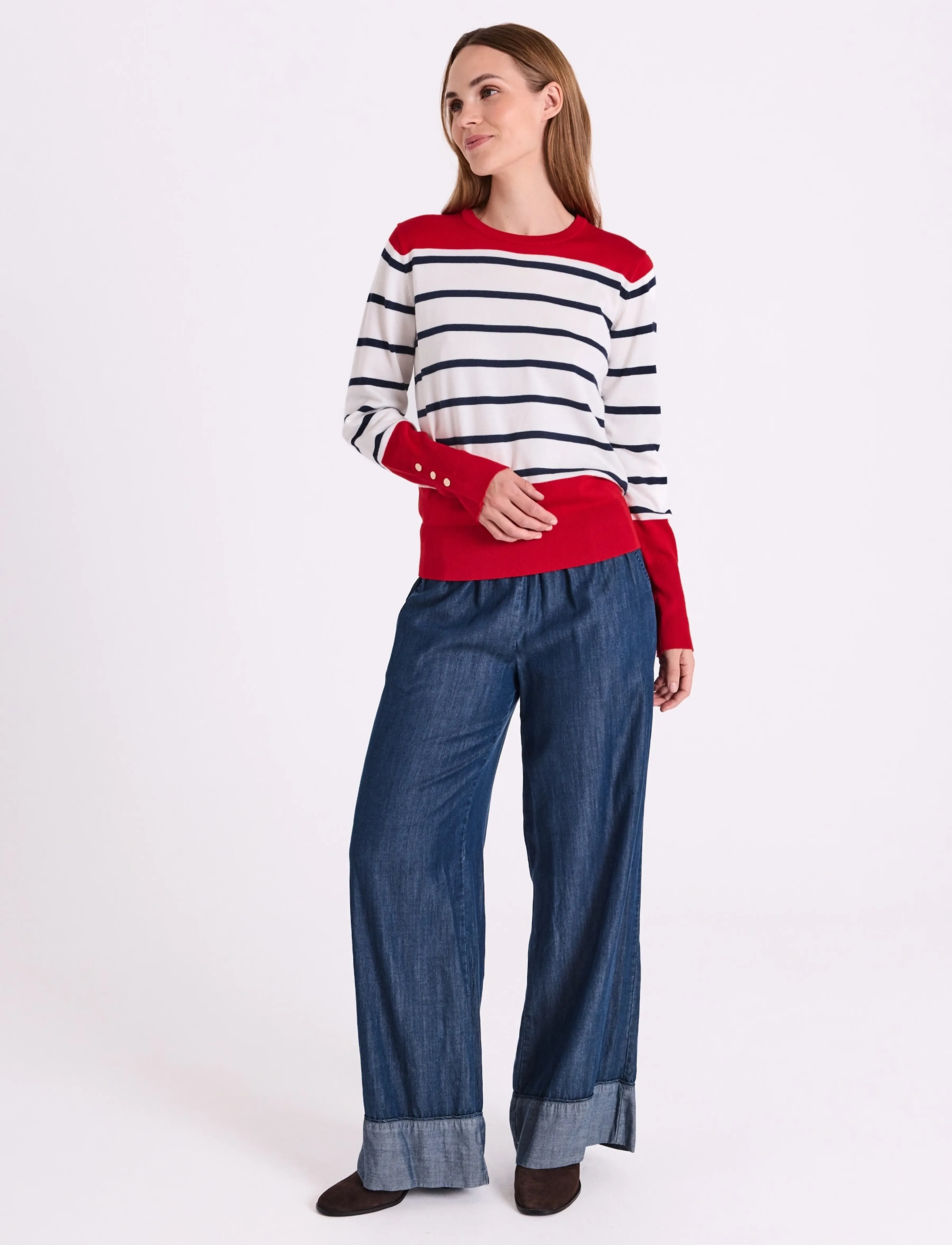 FREE/QUENT FQWILKE-PANTS - FREE|QUENT - MEDIUM BLUE DENIM / blue