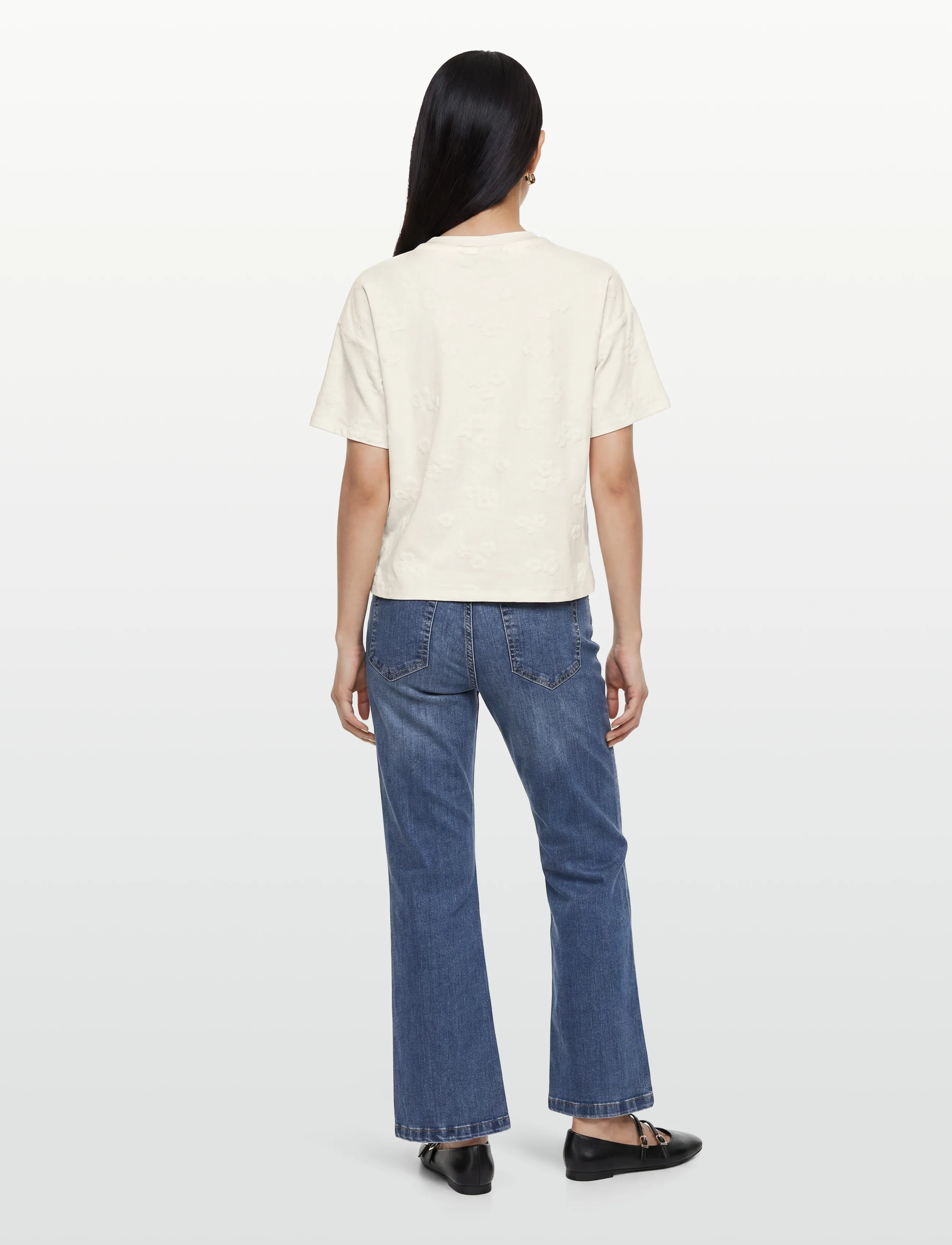 FREE/QUENT - FQZIPREA-TEE - t-shirts - star off-white - 4