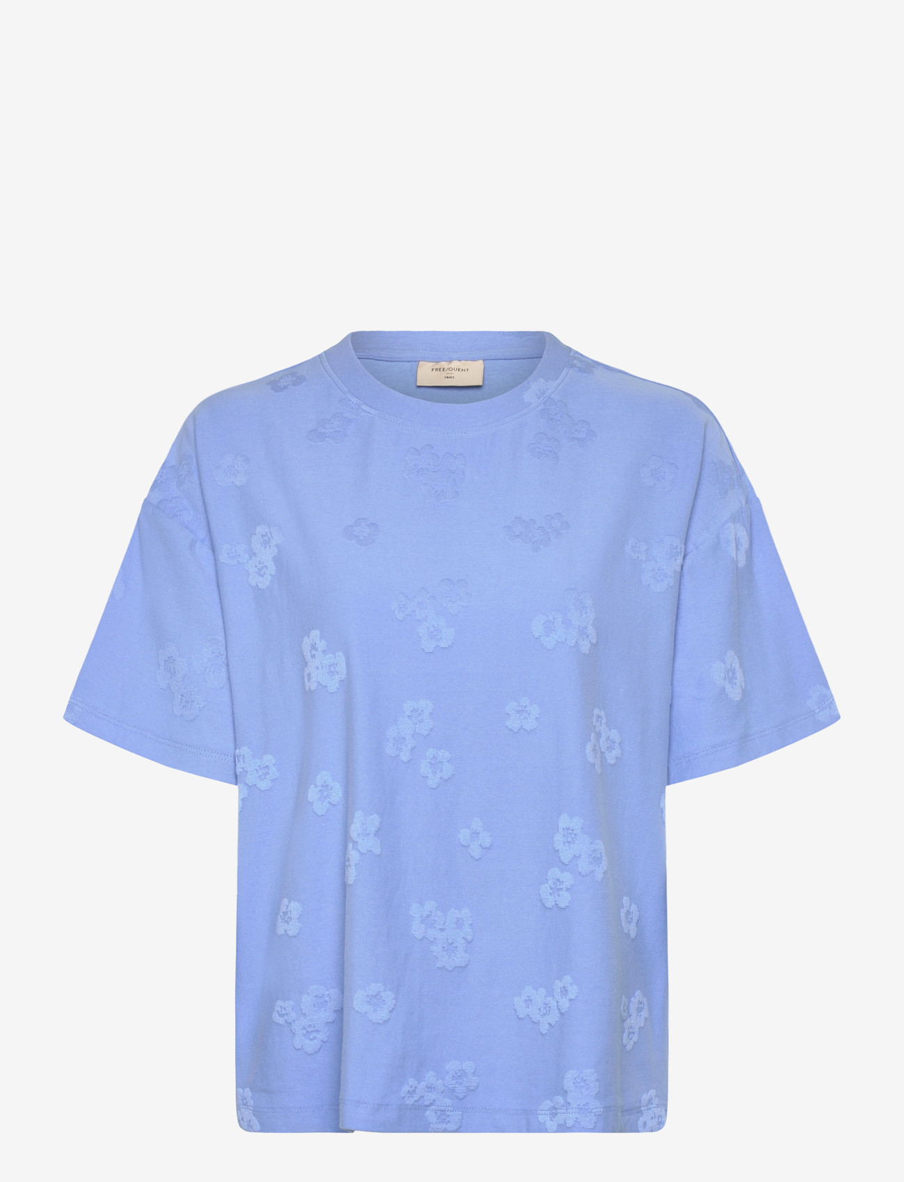 FREE/QUENT - FQZIPREA-TEE - t-shirts - vista blue - 1