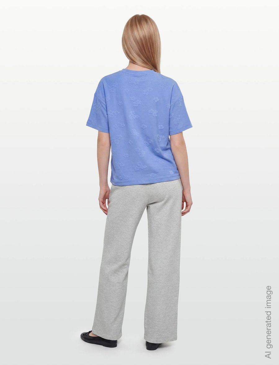 FREE/QUENT - FQZIPREA-TEE - t-shirts - vista blue - 4