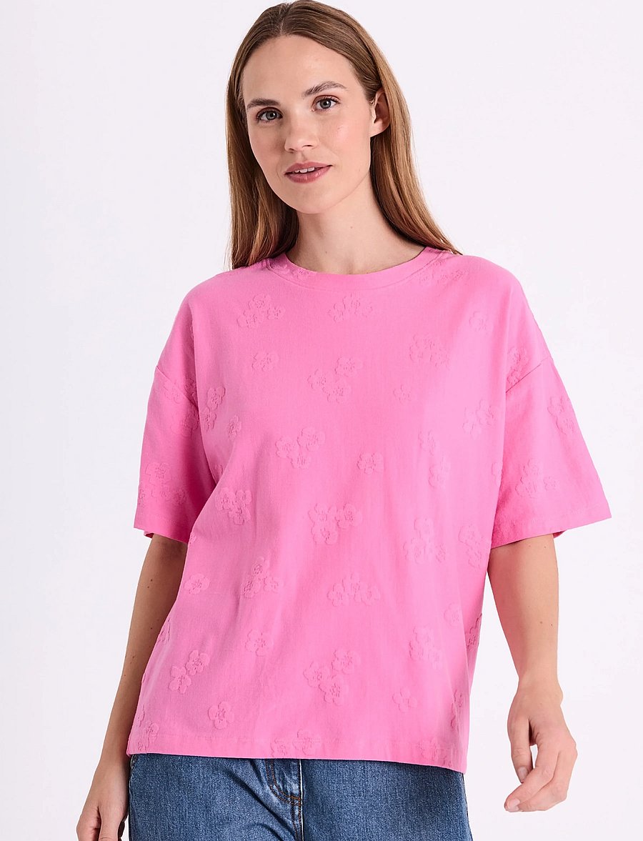 FREE/QUENT - FQZIPREA-TEE - t-shirts - wild orchid - 0
