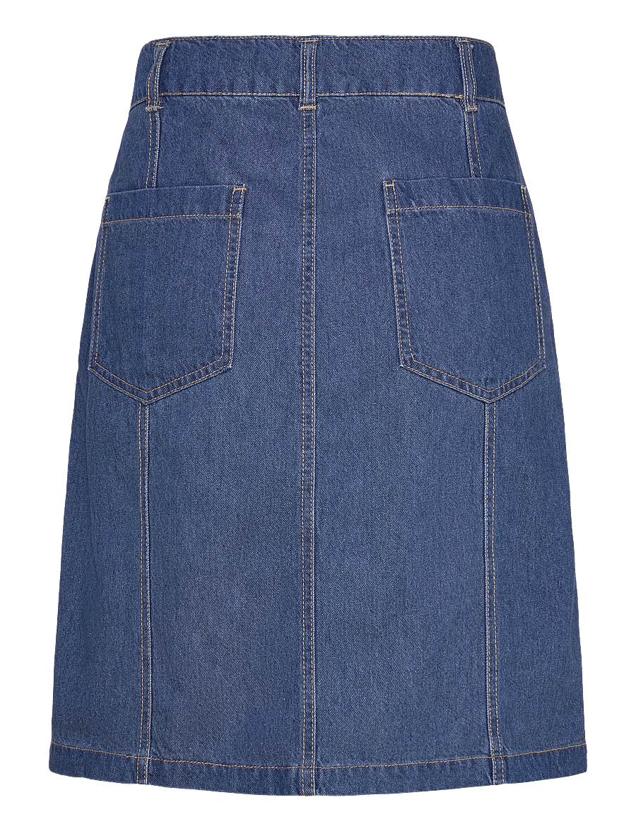 FREE/QUENT - FQALIA-SKIRT - jeansröcke - medium blue denim - 2