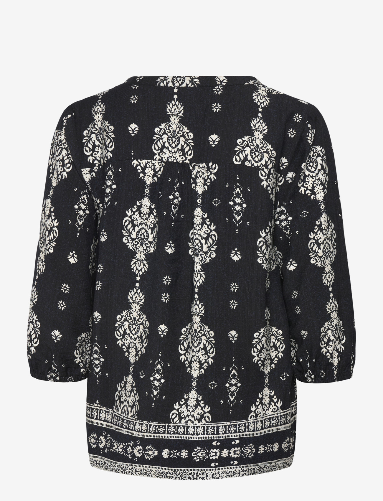 FREE/QUENT - FQTILLY-BLOUSE - pikkade varrukatega pluusid - black w. star off-white - 2