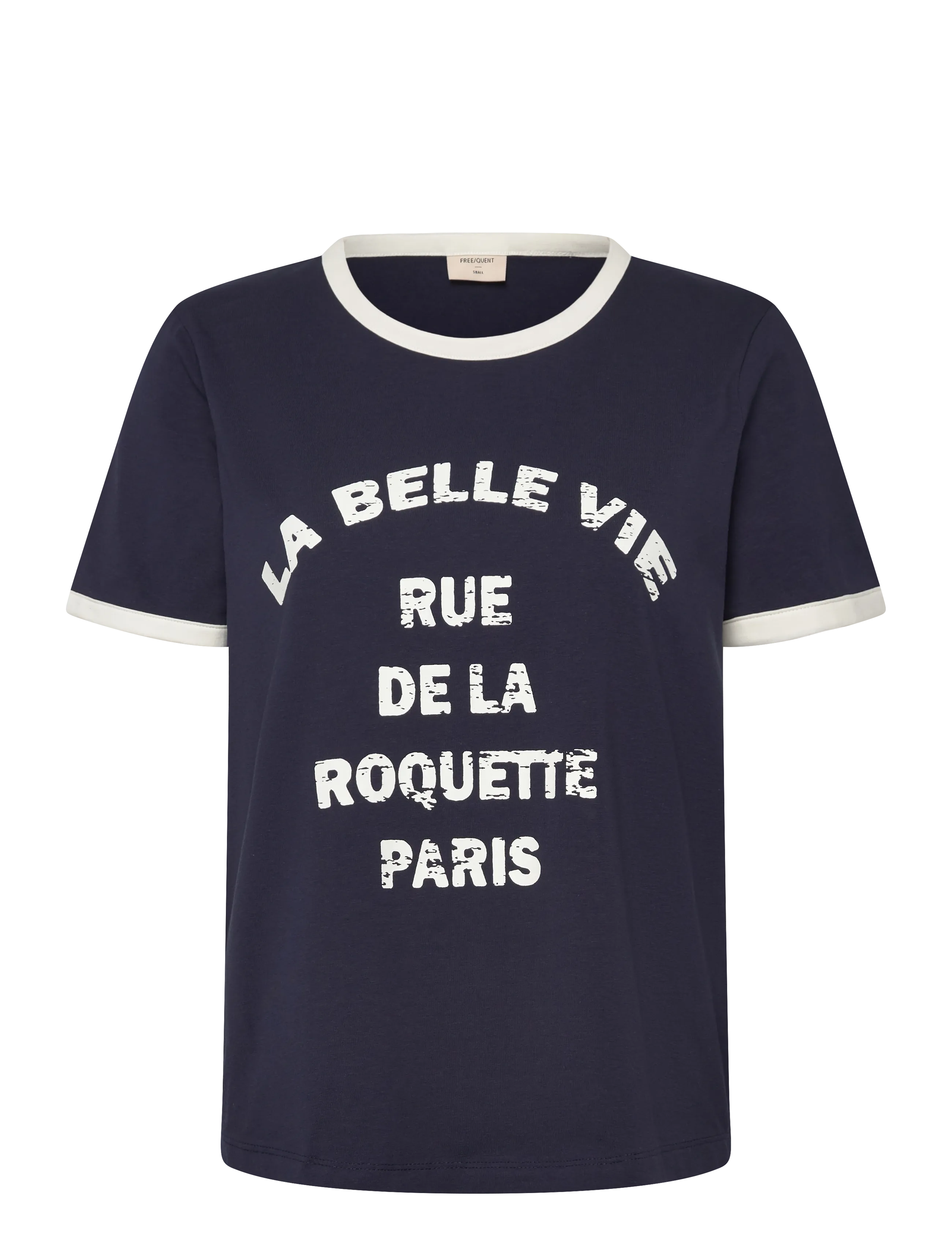 FREE/QUENT FQFENJAL-TEE - FREE|QUENT - NAVY BLAZER W. STAR OFF-WHITE / navy