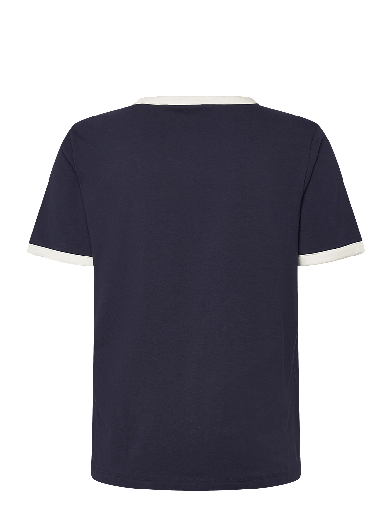FREE/QUENT - FQFENJAL-TEE - t-shirts - navy blazer w. star off-white - 2