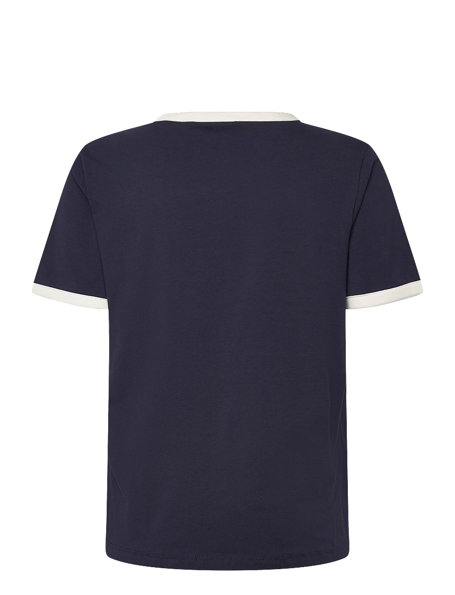 FREE/QUENT - FQFENJAL-TEE - t-shirts - navy blazer w. star off-white - 2