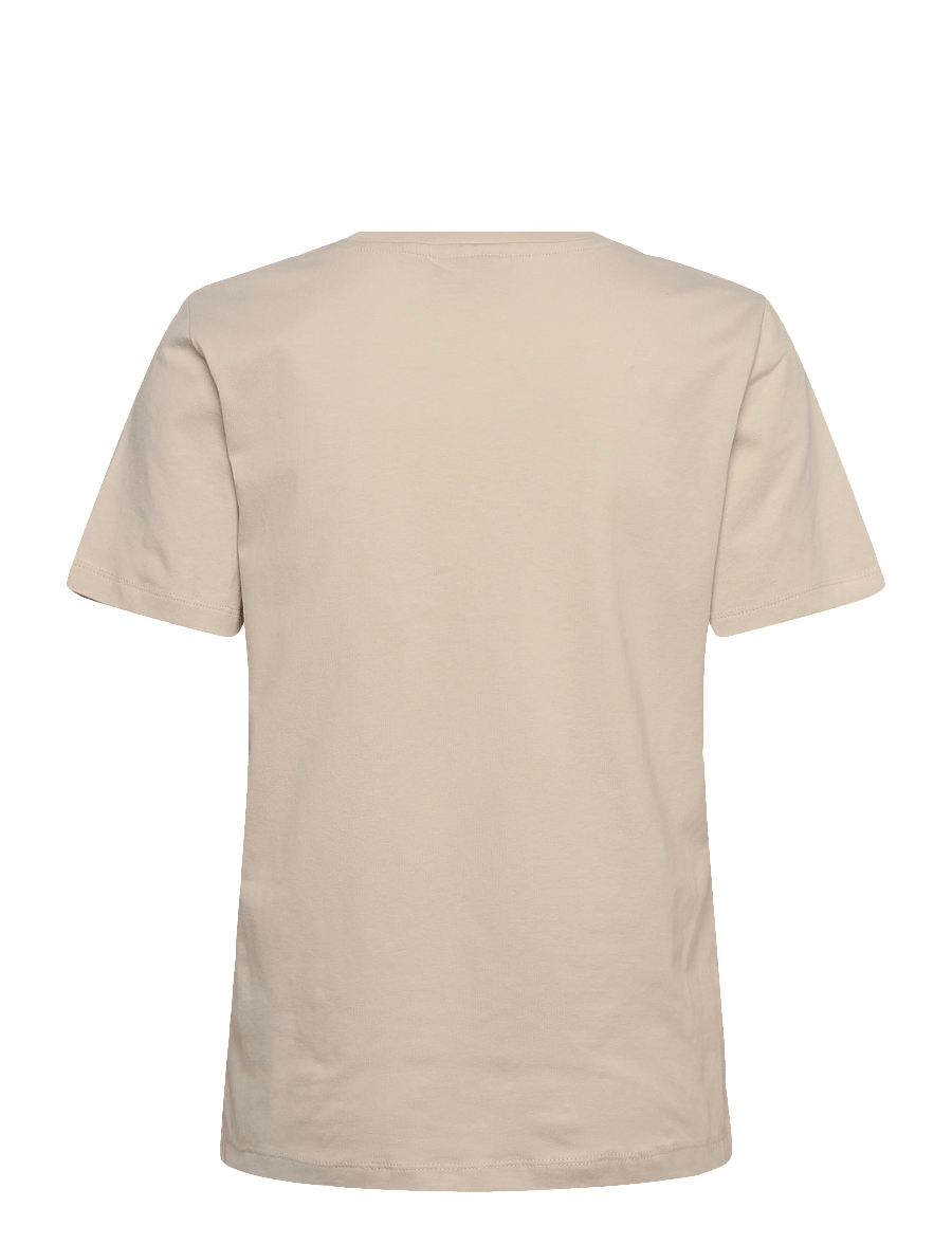 FREE/QUENT - FQFENJAL-TEE - t-shirts - moonbeam w. true red - 2