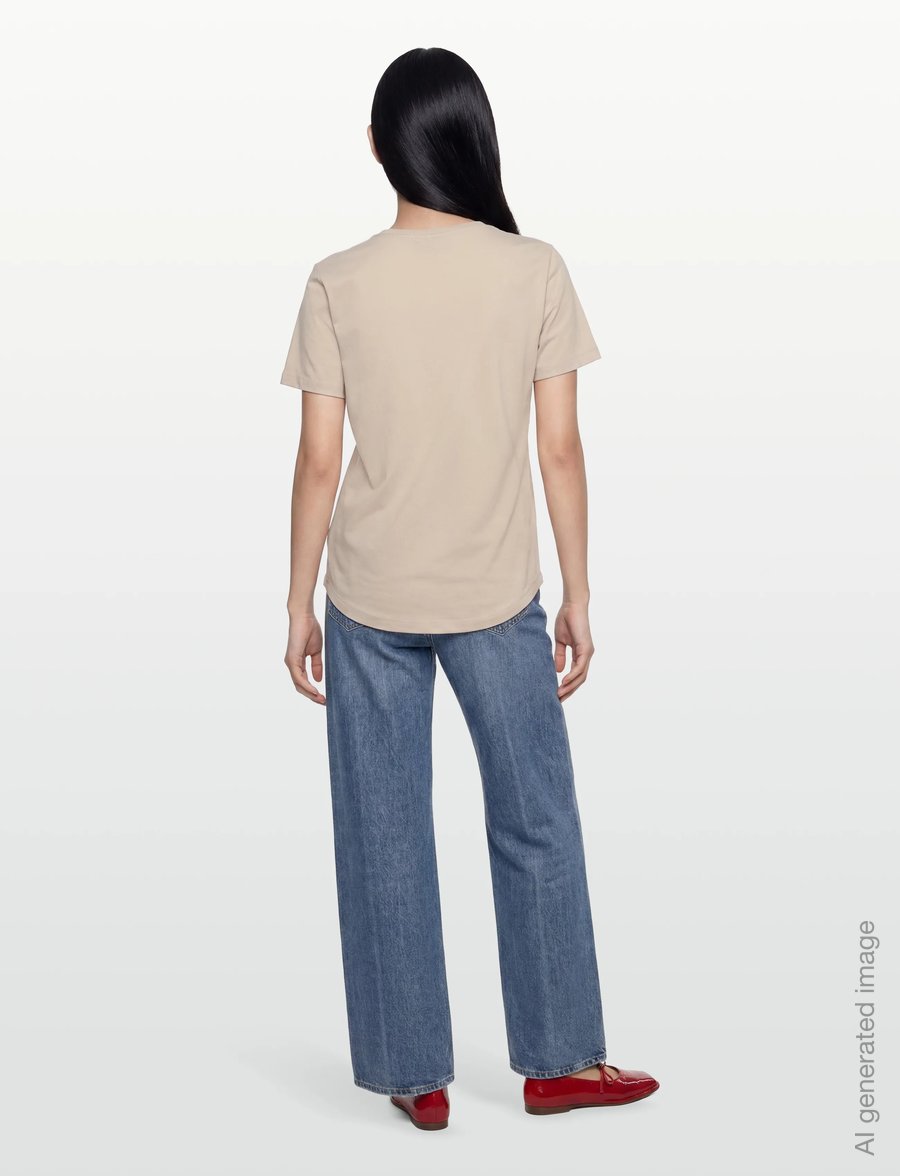 FREE/QUENT - FQFENJAL-TEE - t-shirts - moonbeam w. true red - 4