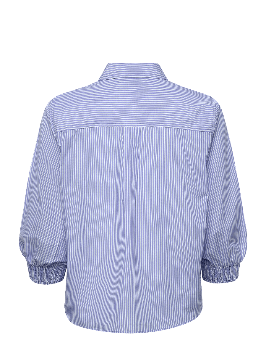 FREE/QUENT - FQESEVALINA-SHIRT - långärmade skjortor - vista blue w. star off-white - 1