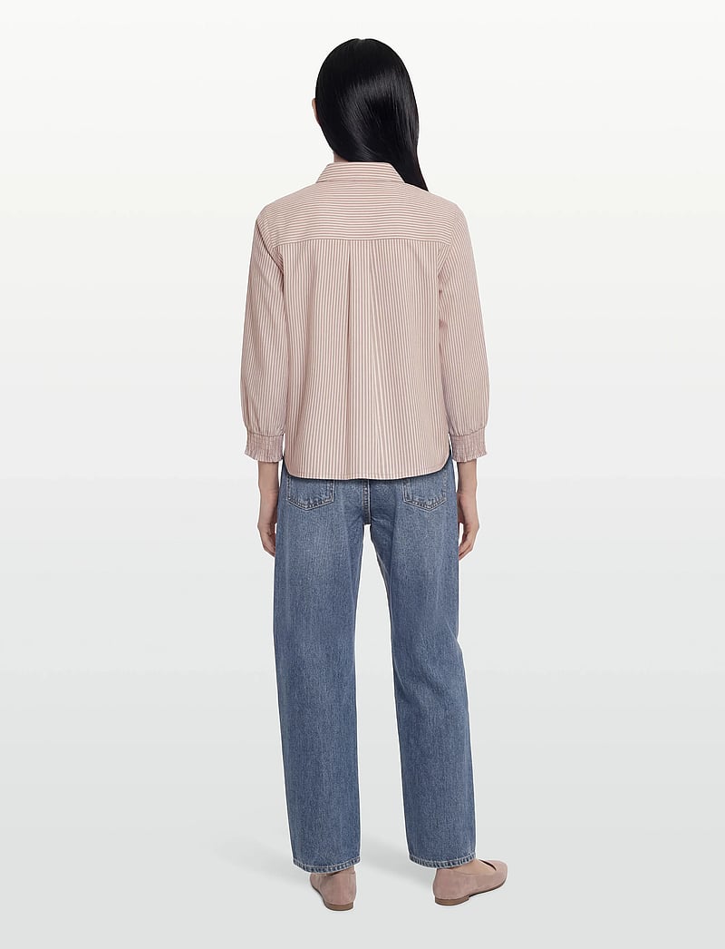 FREE/QUENT - FQEVALINA-SHIRT - langärmlige hemden - silver mink w. star off-white - 4