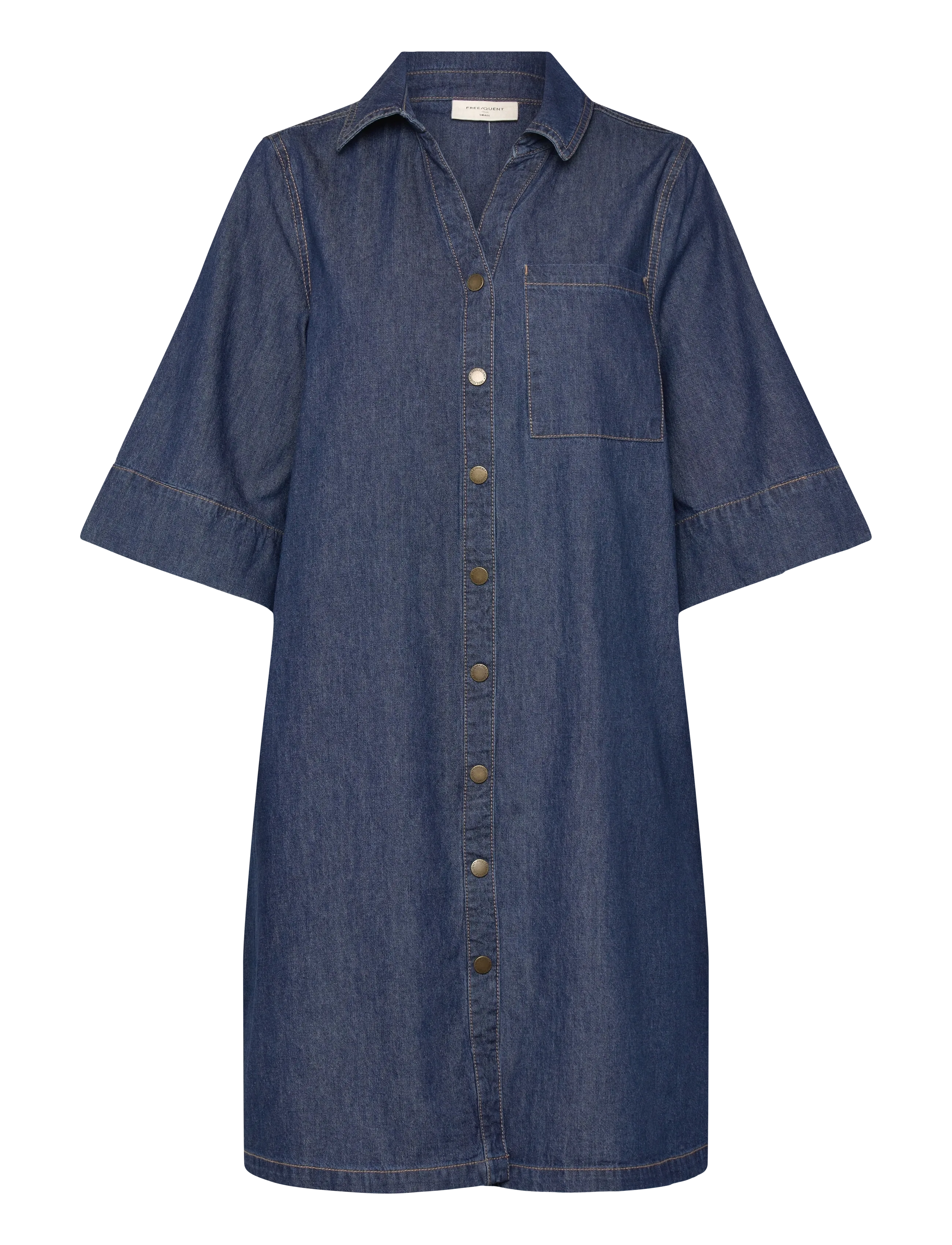 FREE/QUENT FQLISEA-DRESS - Tøj - MEDIUM BLUE DENIM / blue