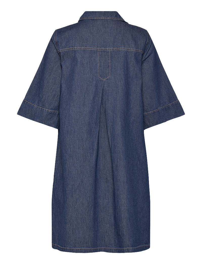 FREE/QUENT - FQLISEA-DRESS - hemdkleider - medium blue denim - 2