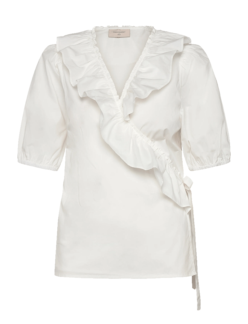 FREE/QUENT - FQMALAY-BLOUSE - lühikeste varrukatega pluusid - star off-white - 1