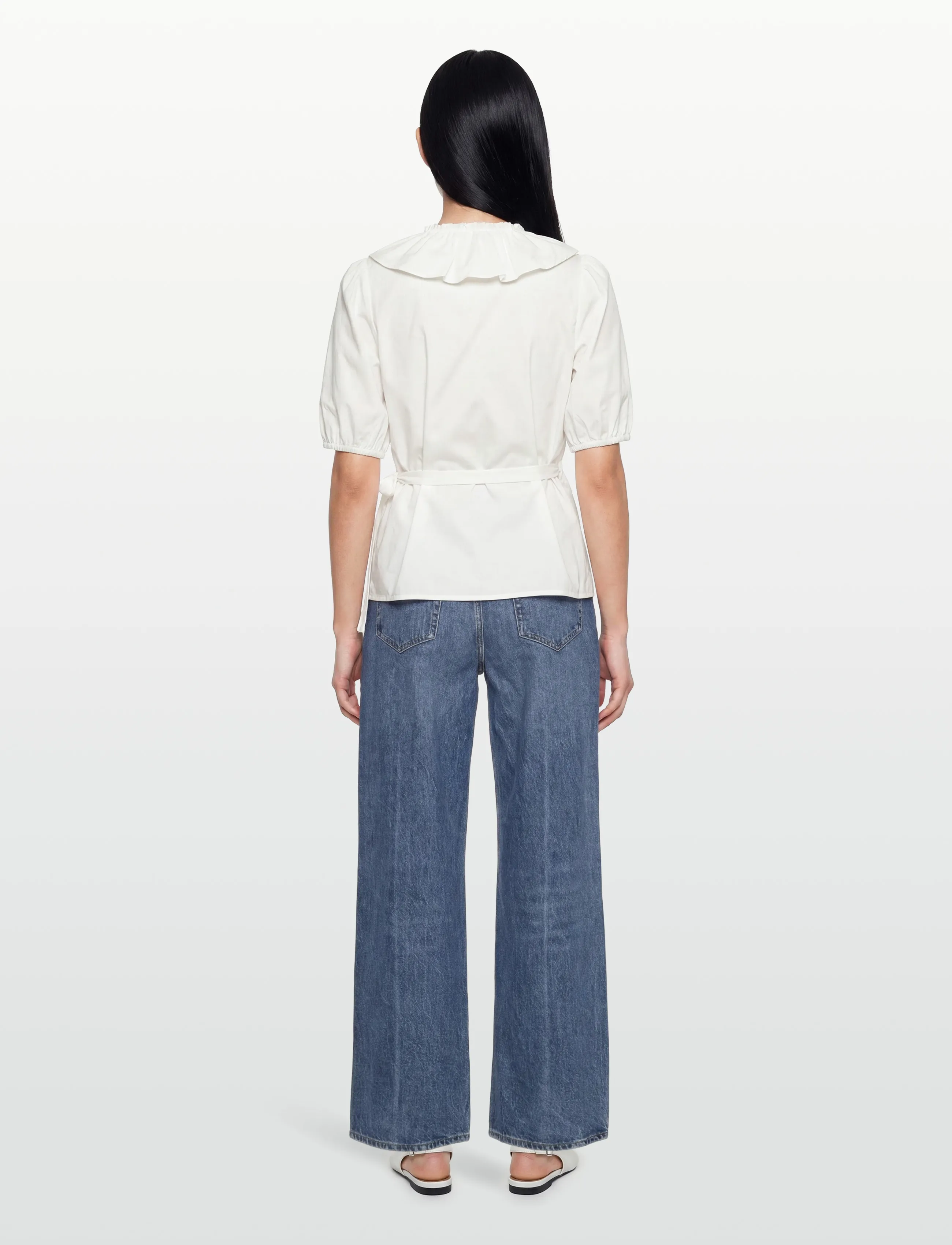 FREE/QUENT - FQMALAY-BLOUSE - blūzes ar īsām piedurknēm - star off-white - 4