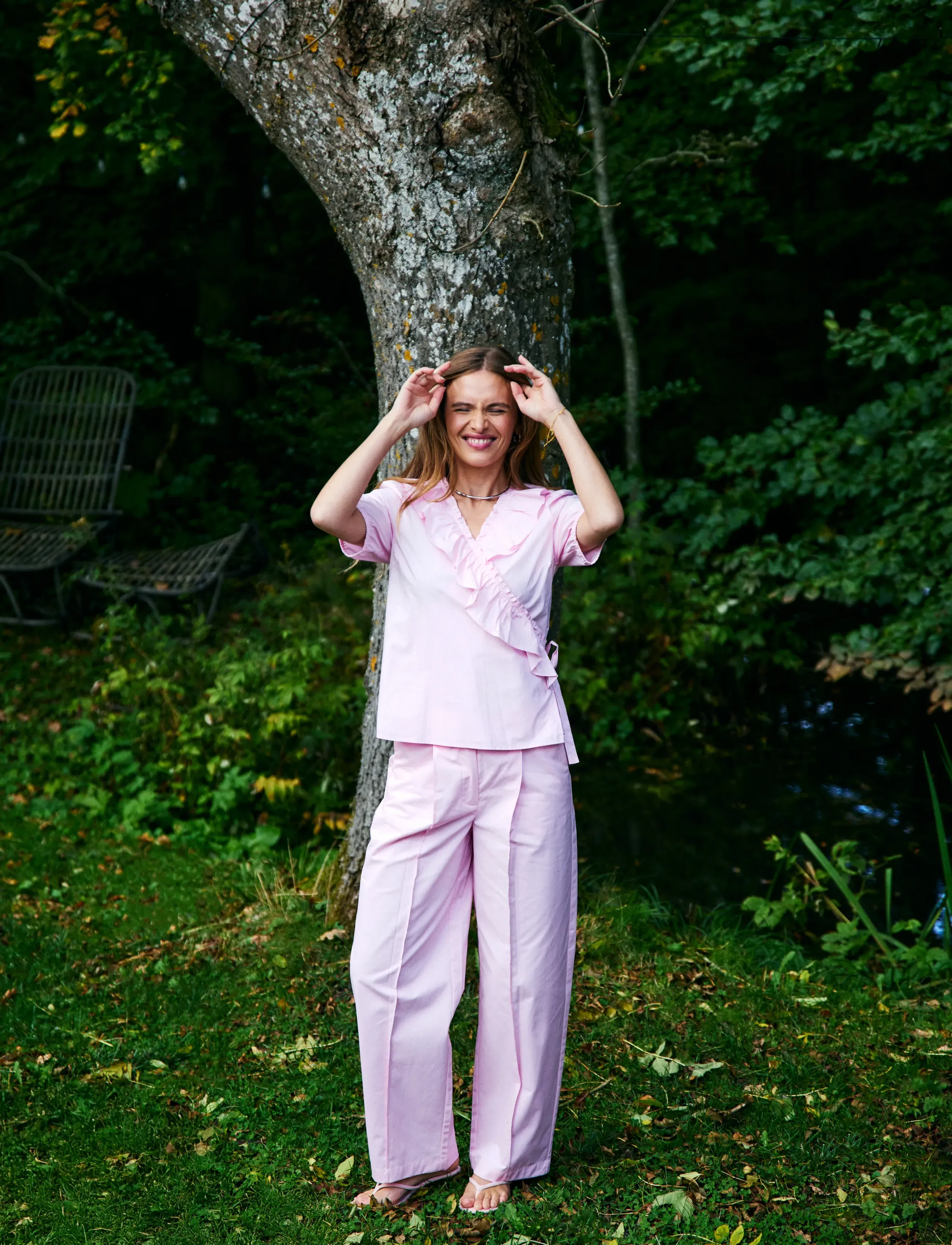 FREE/QUENT FQMALAY-BLOUSE - Kortärmade blusar - SWEET LILAC / pink/rose