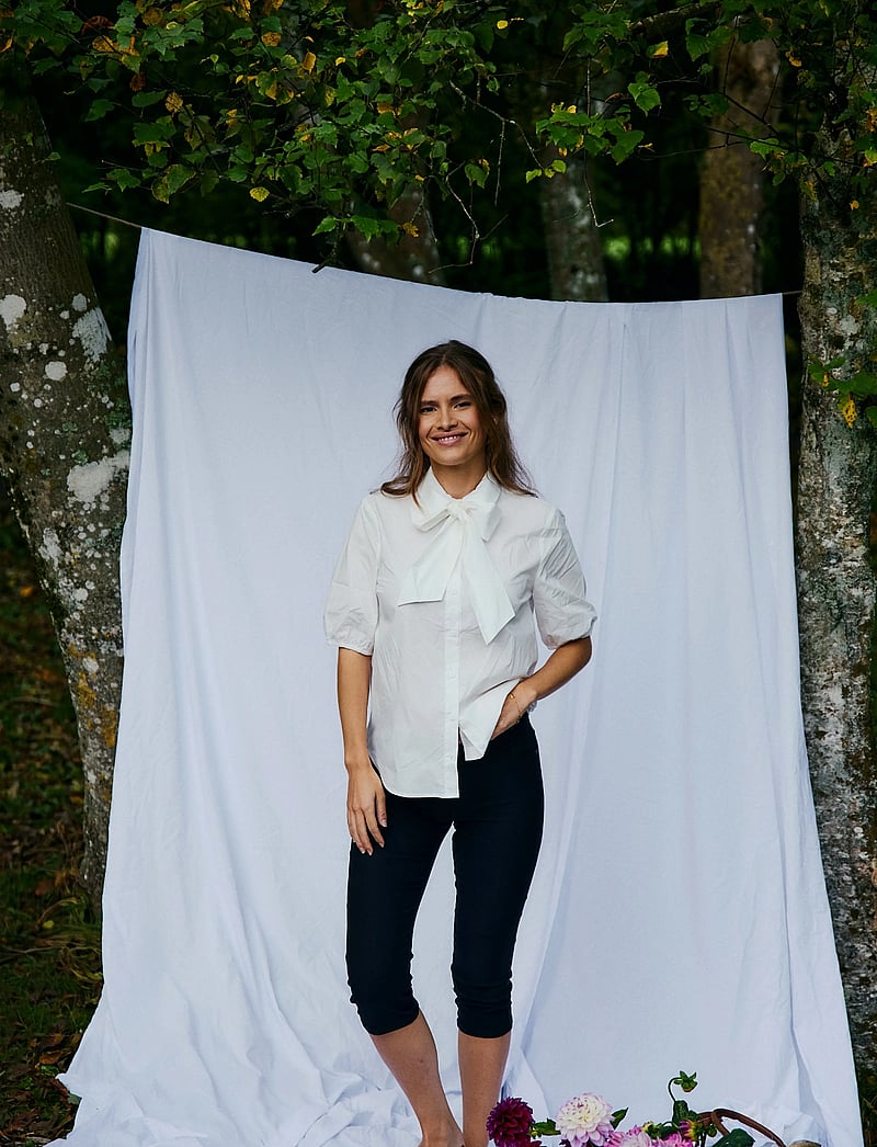 FREE/QUENT - FQMALAY-SHIRT - kortærmede bluser - star off-white - 0