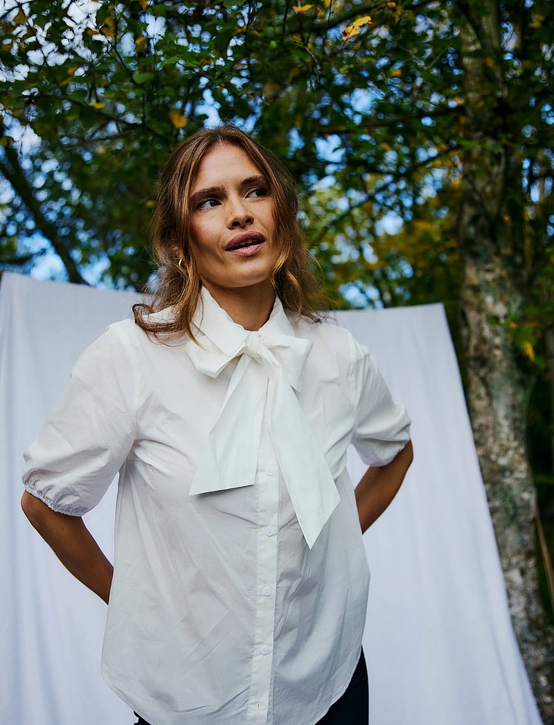 FREE/QUENT - FQMALAY-SHIRT - kortærmede bluser - star off-white - 3