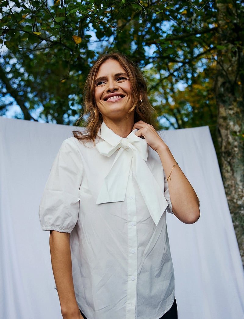 FREE/QUENT - FQMALAY-SHIRT - kortærmede bluser - star off-white - 4