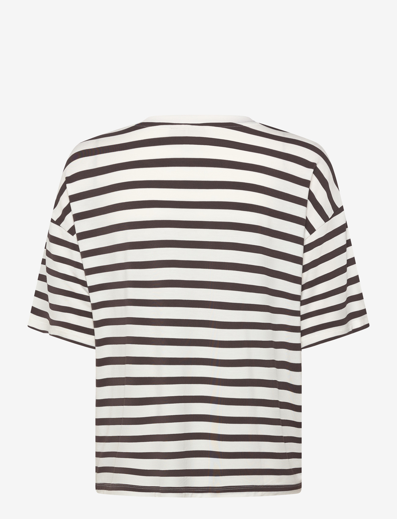 FREE/QUENT - FQPRELA-TEE - t-shirts - star off-white w. coffee bean - 2