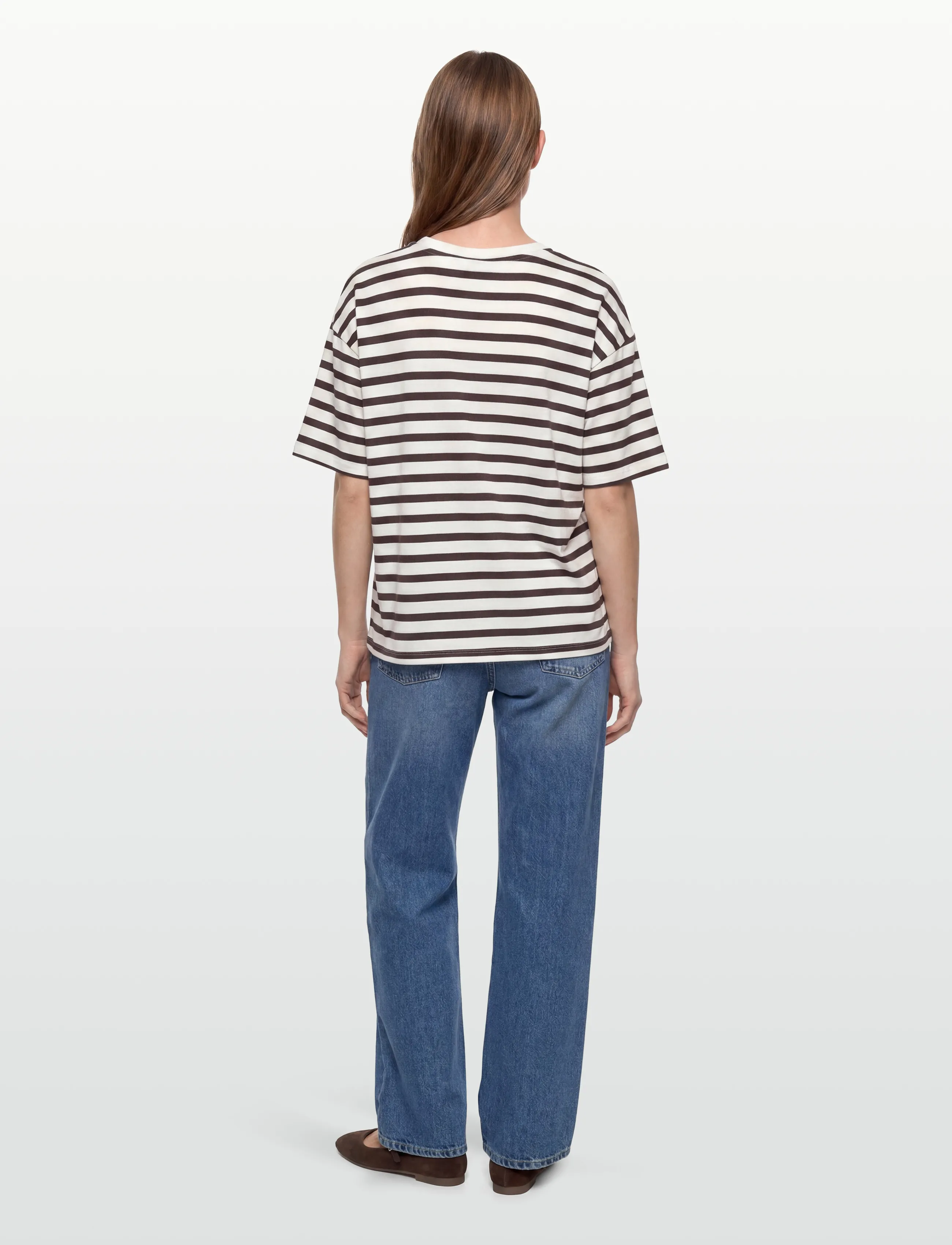 FREE/QUENT - FQPRELA-TEE - t-shirts - star off-white w. coffee bean - 4