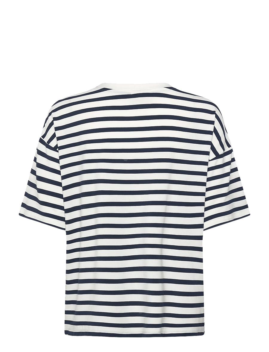 FREE/QUENT - FQPRELA-TEE - t-shirts - star off-white w. navy blazer - 2