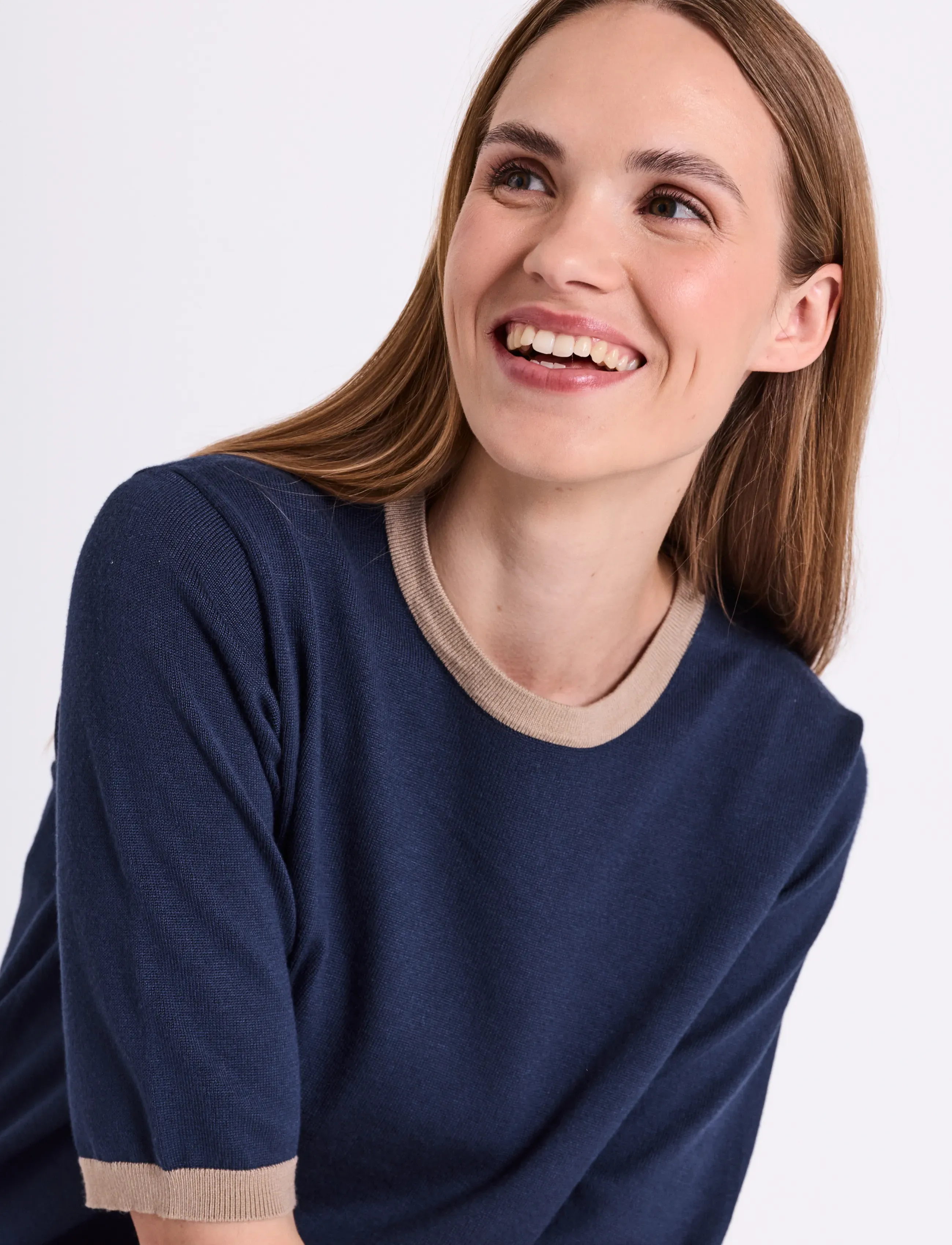 FREE/QUENT - FQKATIE-PULLOVER - laveste priser - navy blazer w. silver mink - 3