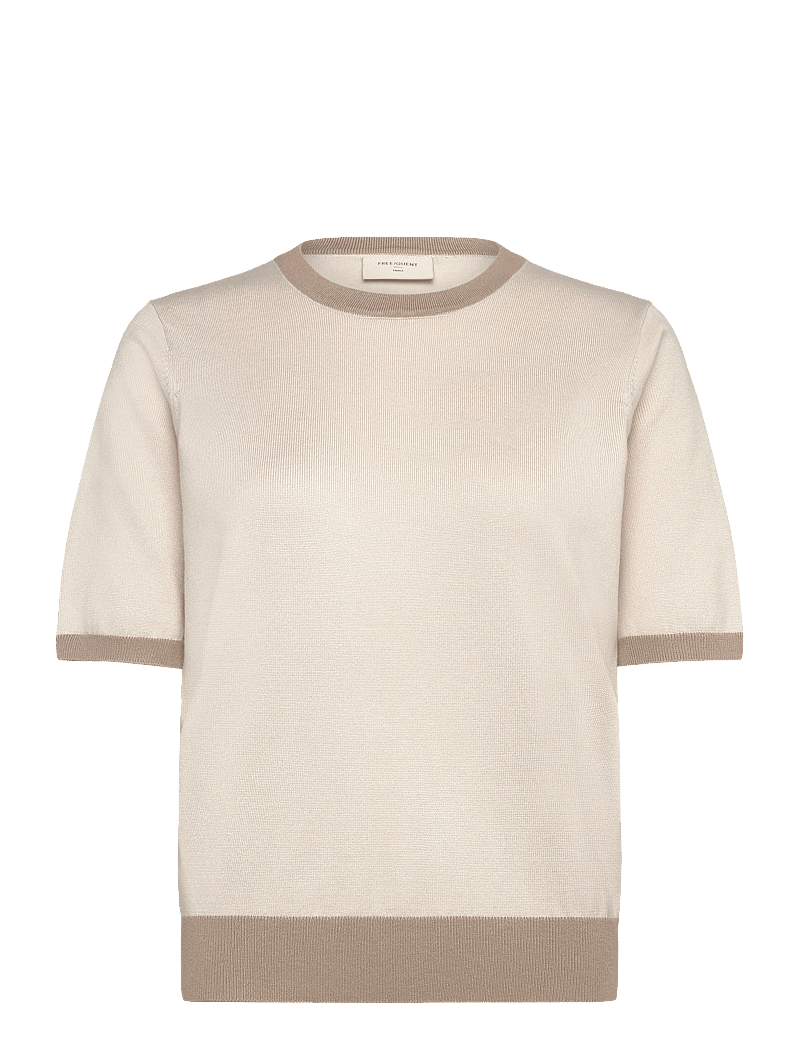 FREE/QUENT - FQKATIE-PULLOVER - pullover - moonbeam w. silver mink - 0