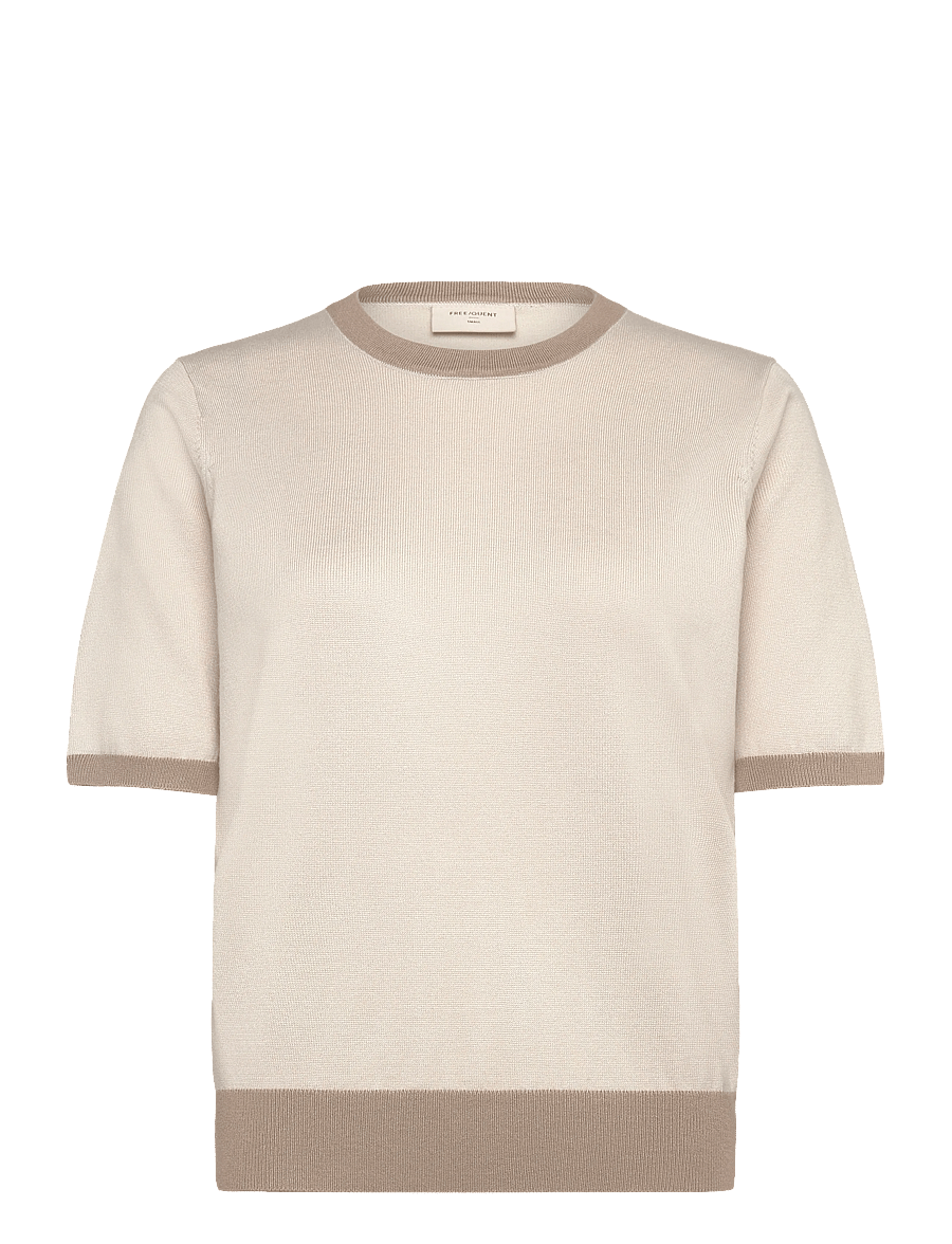 FREE/QUENT - FQKATIE-PULLOVER - stickade tröjor - moonbeam w. silver mink - 0