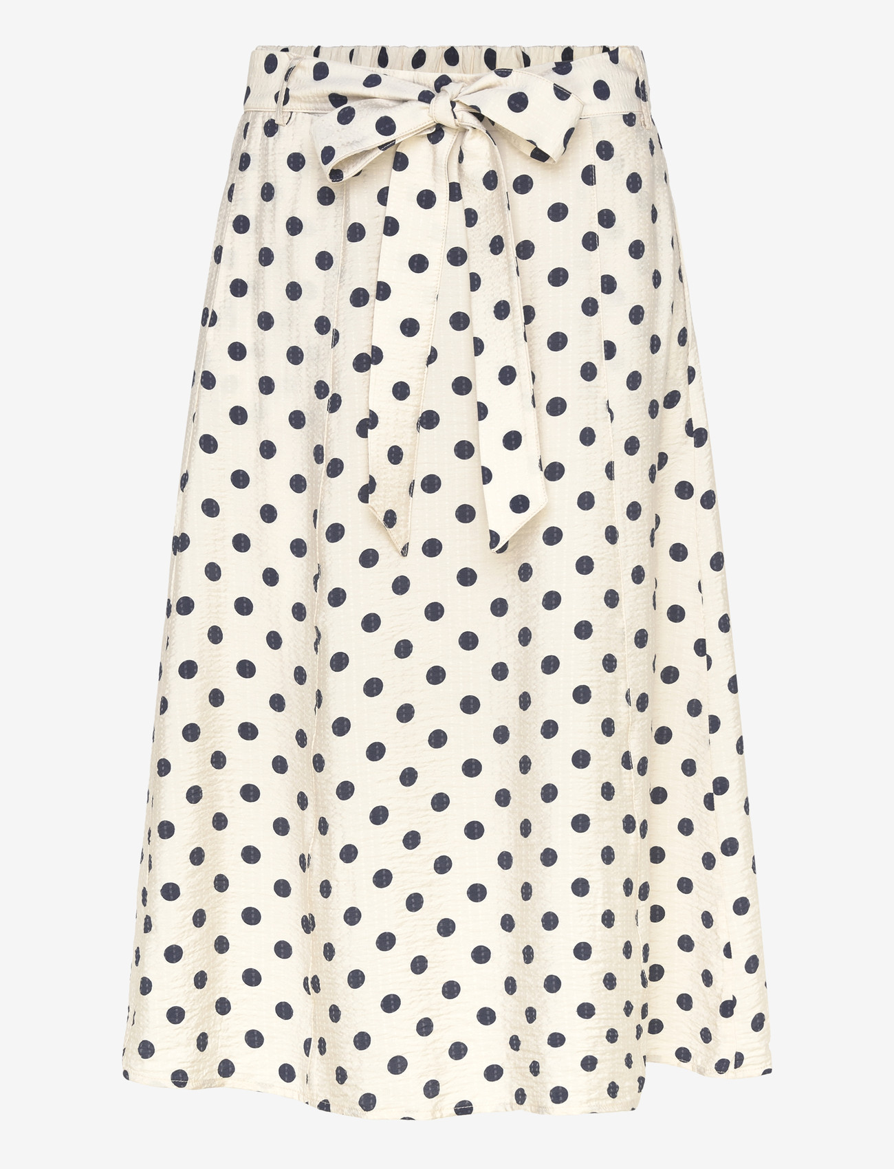 FREE/QUENT - FQALMA-SKIRT - midiseelikud - moonbeam w. navy blazer - 1