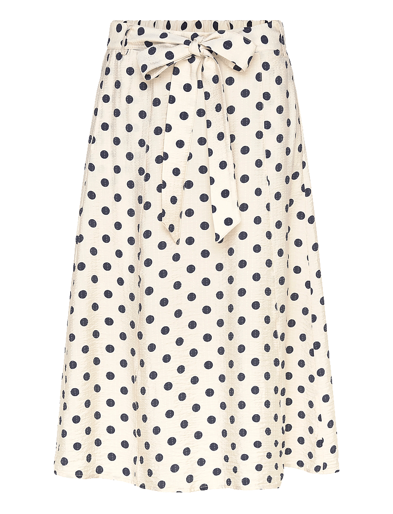 FREE/QUENT - FQALMA-SKIRT - midiseelikud - moonbeam w. navy blazer - 1