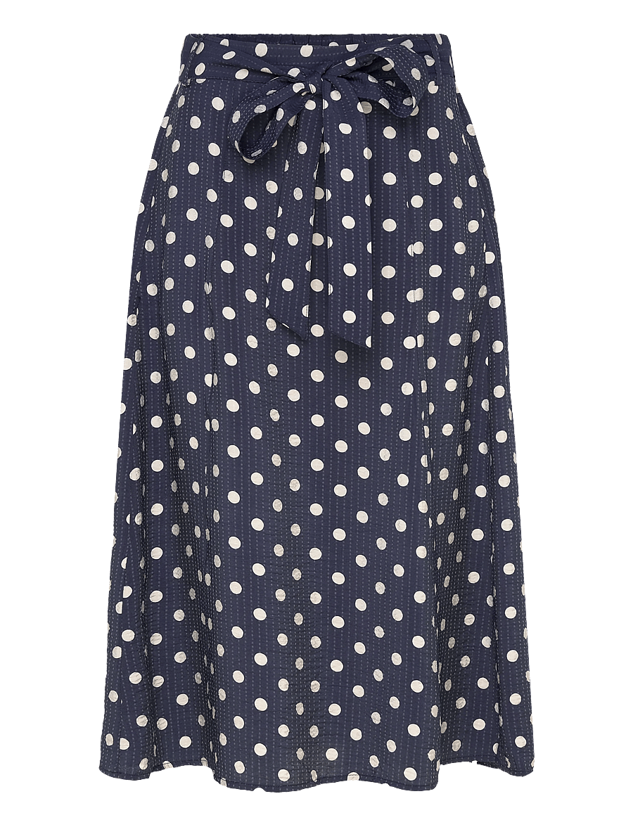 FREE/QUENT - FQALMA-SKIRT - midi skirts - navy blazer w. moonbeam - 1