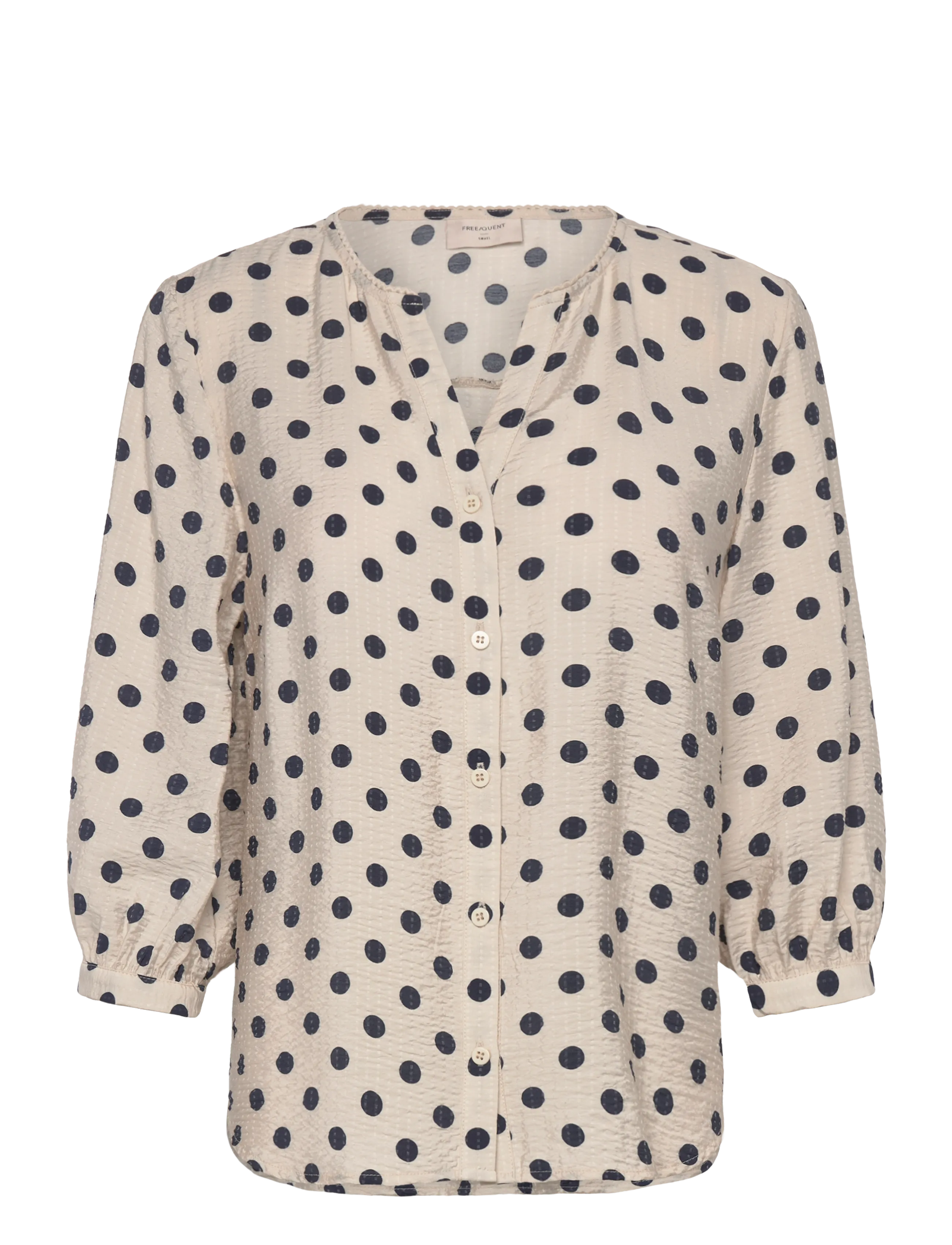 FREE/QUENT FQALMA-BLOUSE - FREE|QUENT - MOONBEAM W. NAVY BLAZER / navy