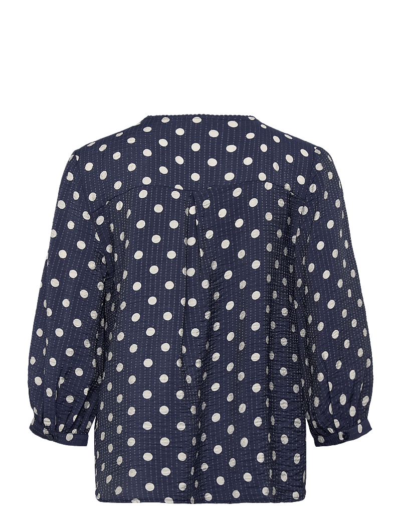 FREE/QUENT - FQALMA-BLOUSE - langærmede bluser - navy blazer w. moonbeam - 2