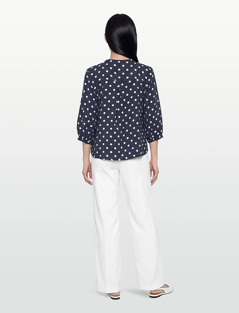 FREE/QUENT - FQALMA-BLOUSE - langærmede bluser - navy blazer w. moonbeam - 4