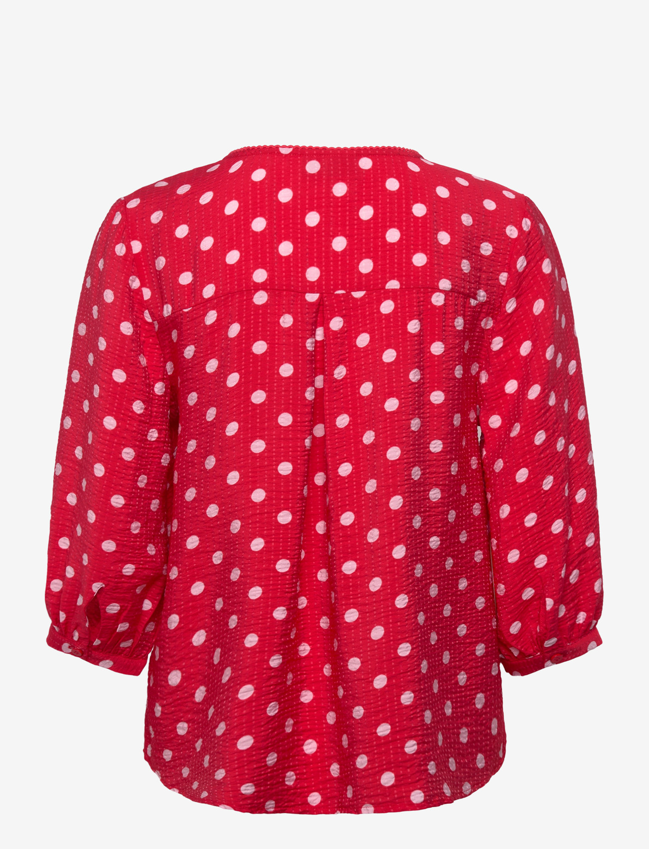 FREE/QUENT - FQALMA-BLOUSE - langærmede bluser - true red w. sweet lilac - 1
