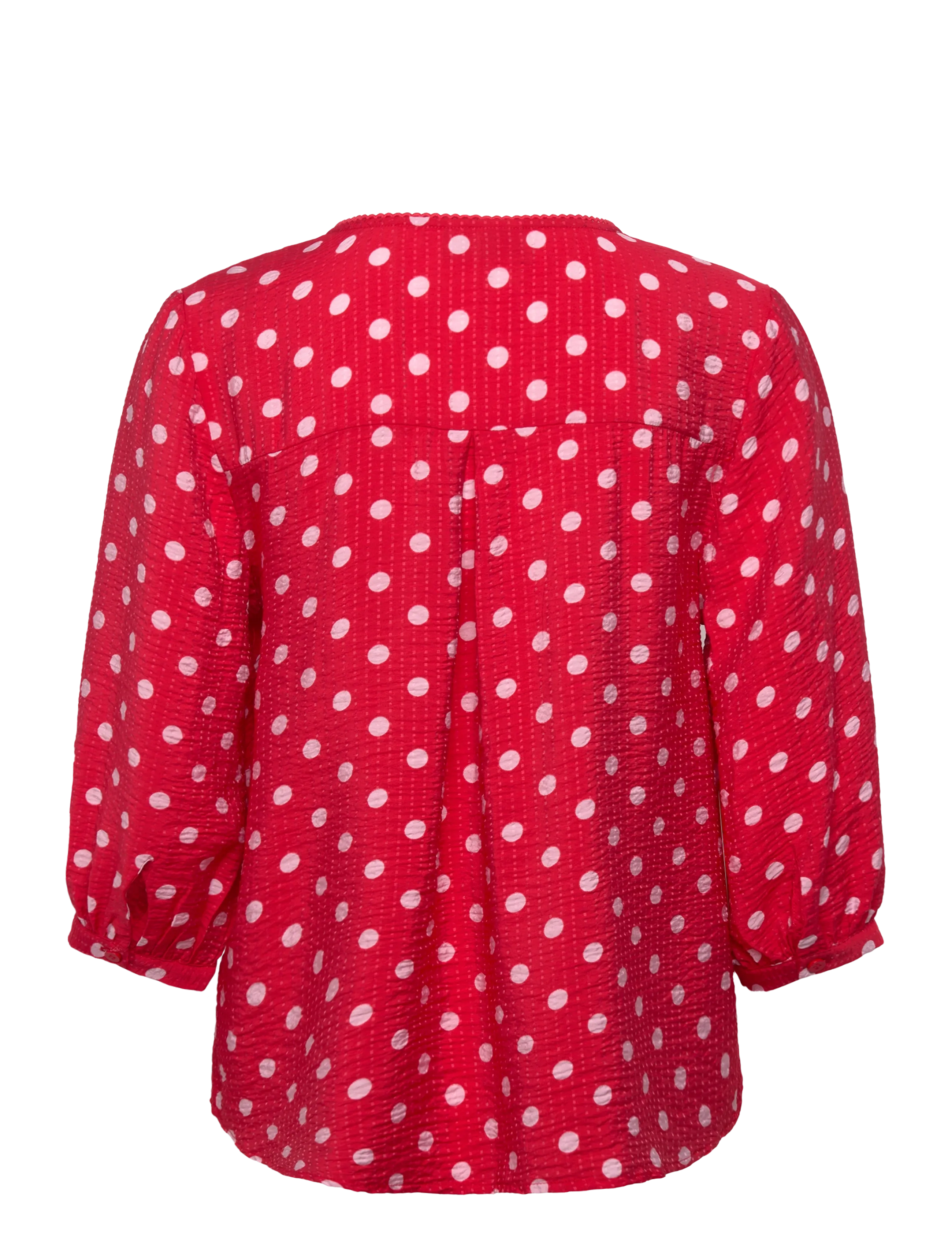 FREE/QUENT - FQALMA-BLOUSE - långärmade blusar - true red w. sweet lilac - 1