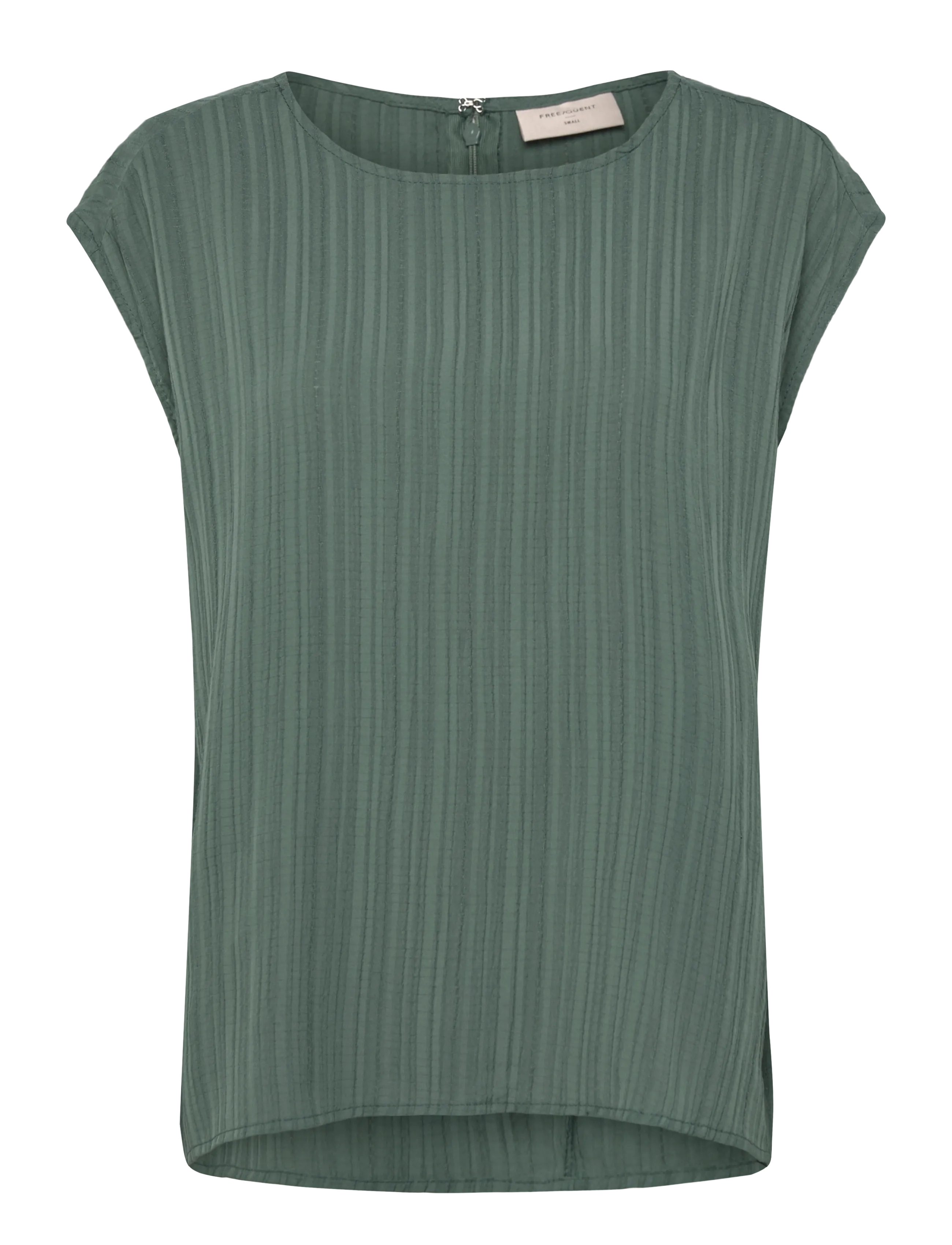 FREE/QUENT Fqgrsvalse-Blouse, Kvinder, Tekstureret Bluse, Grøn, Str: S