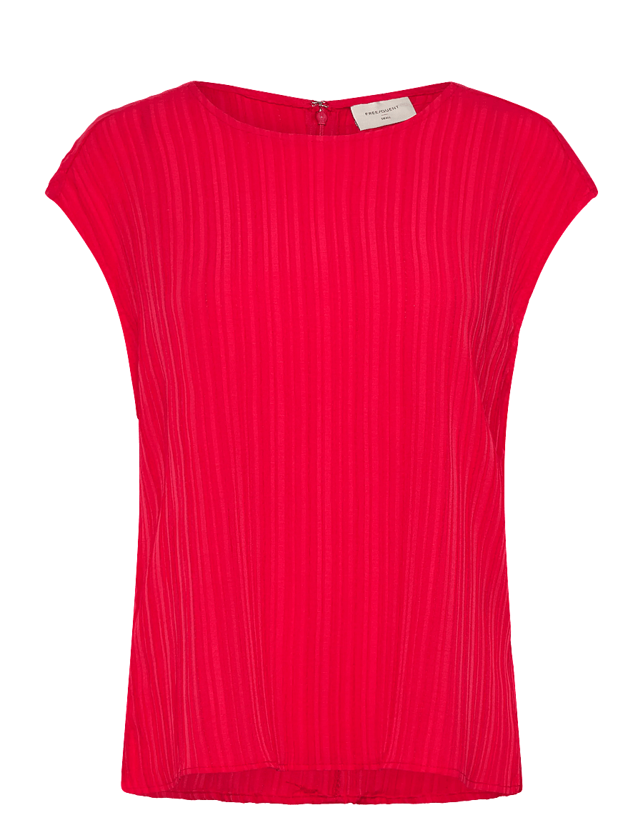 FREE/QUENT - FQGRSVALSE-BLOUSE - kurzärmelige blusen - true red - 0