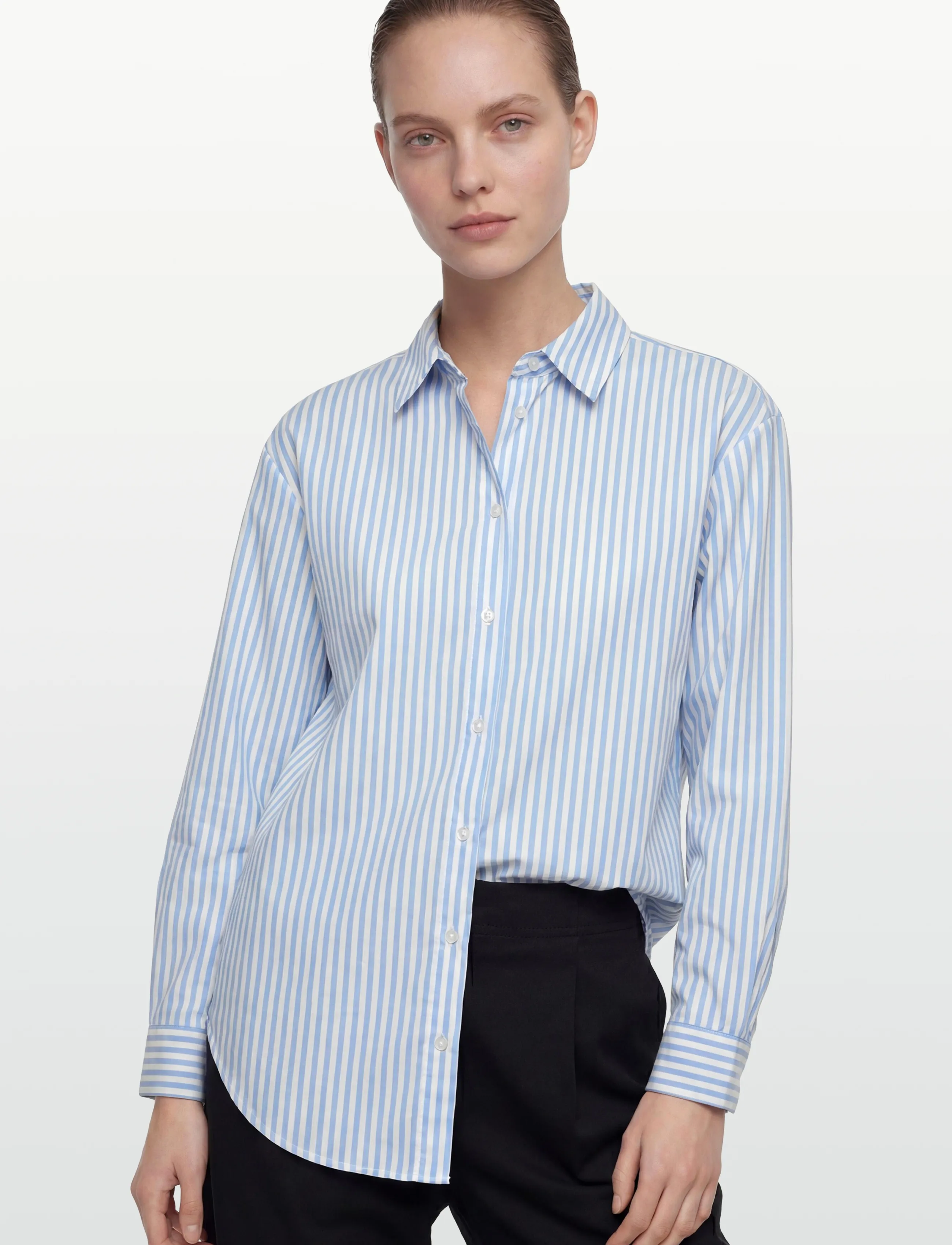 FREE/QUENT - FQJOLLE-SHIRT - langermede skjorter - star off-white w. blue bell - 3