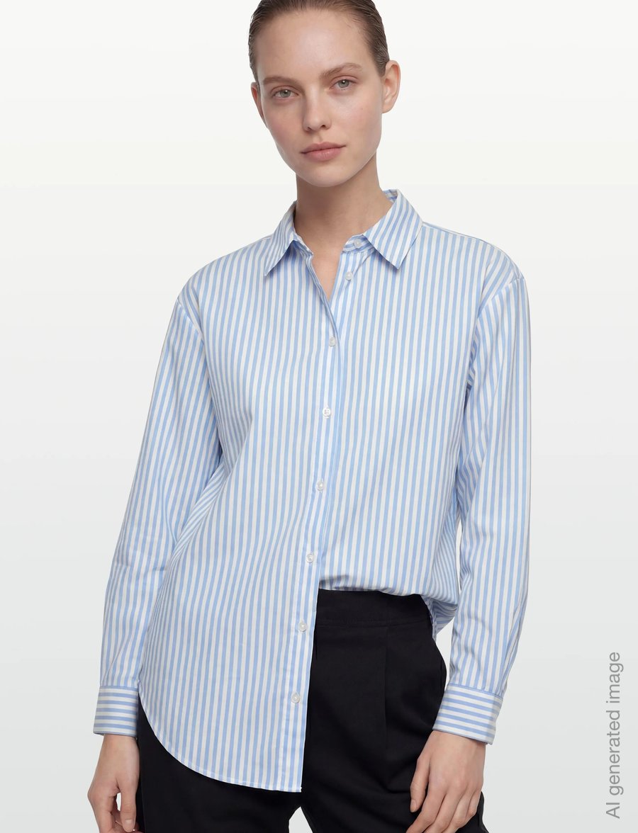 FREE/QUENT - FQJOLLE-SHIRT - langærmede skjorter - star off-white w. blue bell - 3