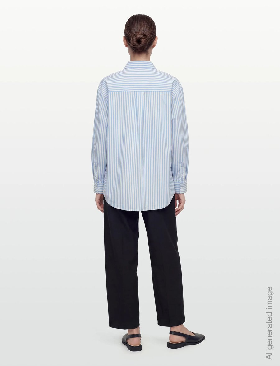 FREE/QUENT - FQJOLLE-SHIRT - langærmede skjorter - star off-white w. blue bell - 4