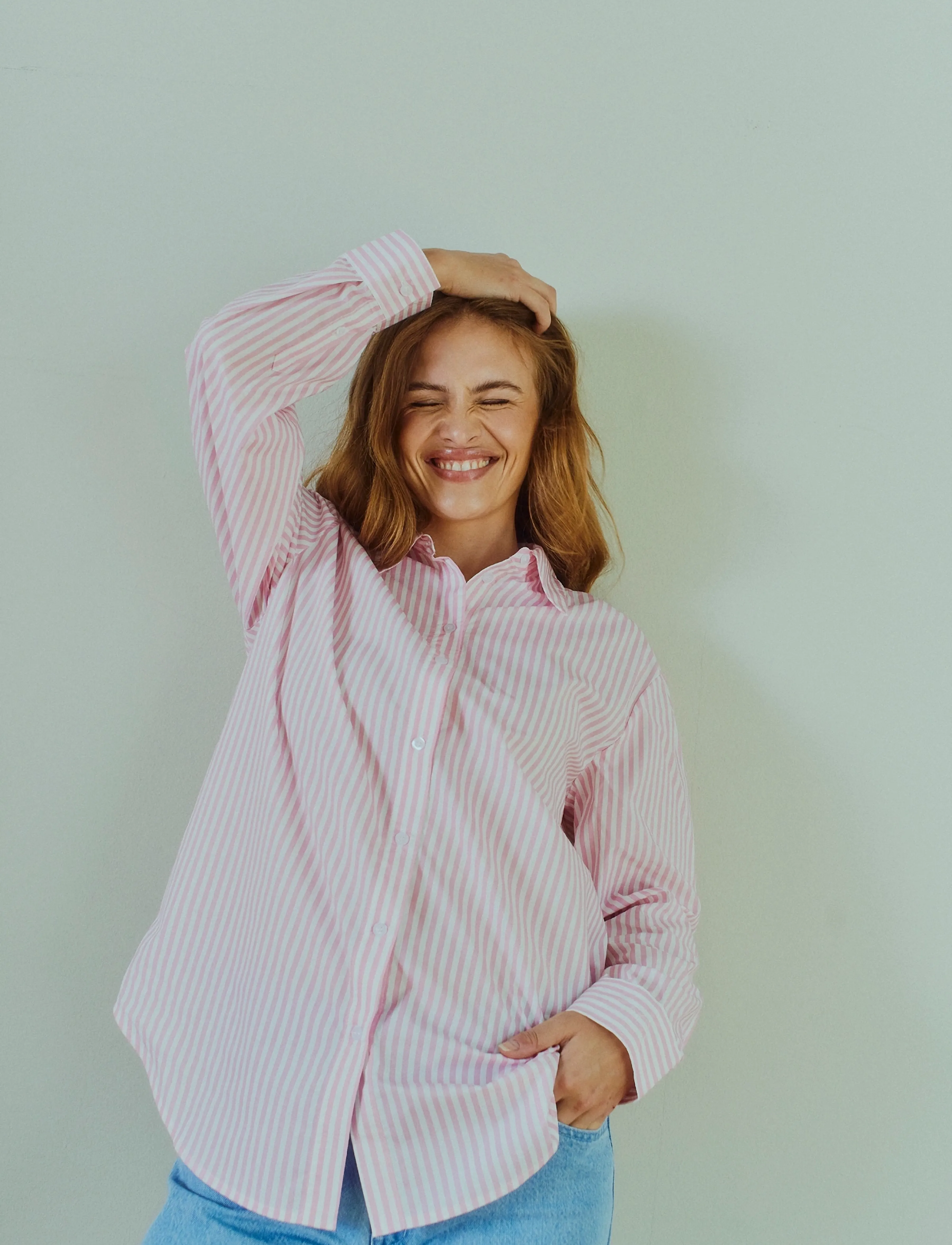 FREE/QUENT FQJOLLE-SHIRT - Shirts - STAR OFF-WHITE W. SWEET LILAC / pink/rose